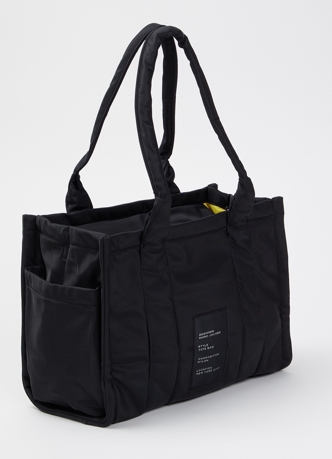 Marc Jacobs The Medium Tote schoudertas met logo - achterkant 6 zwart