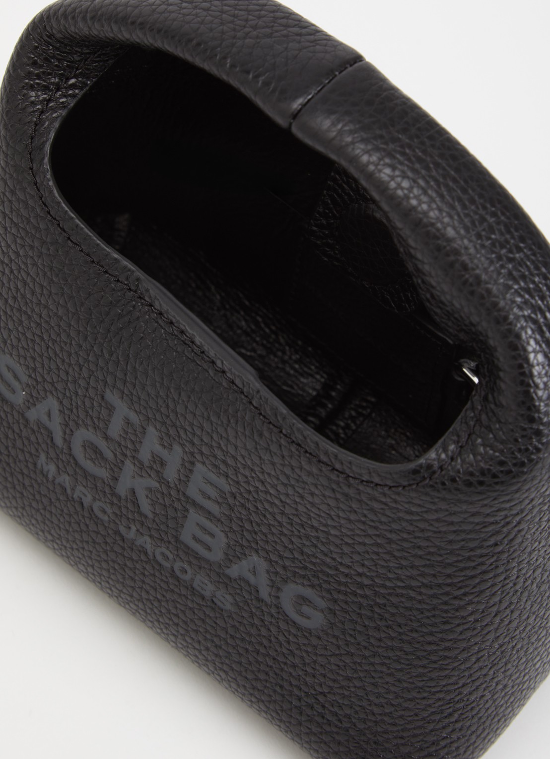 Marc Jacobs The Micro Sack handtas van leer met uitneembaar etui - detail 2 zwart