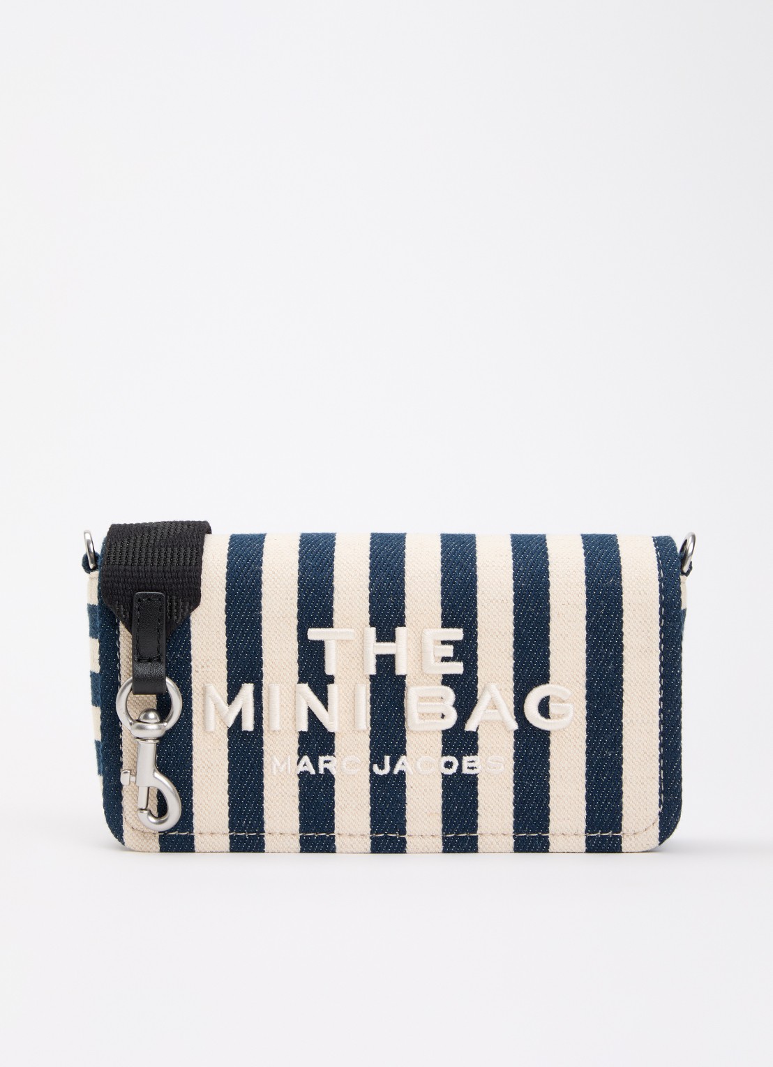 Marc Jacobs The Mini crossbodytas met logo  - voorkant 2 donkerblauw