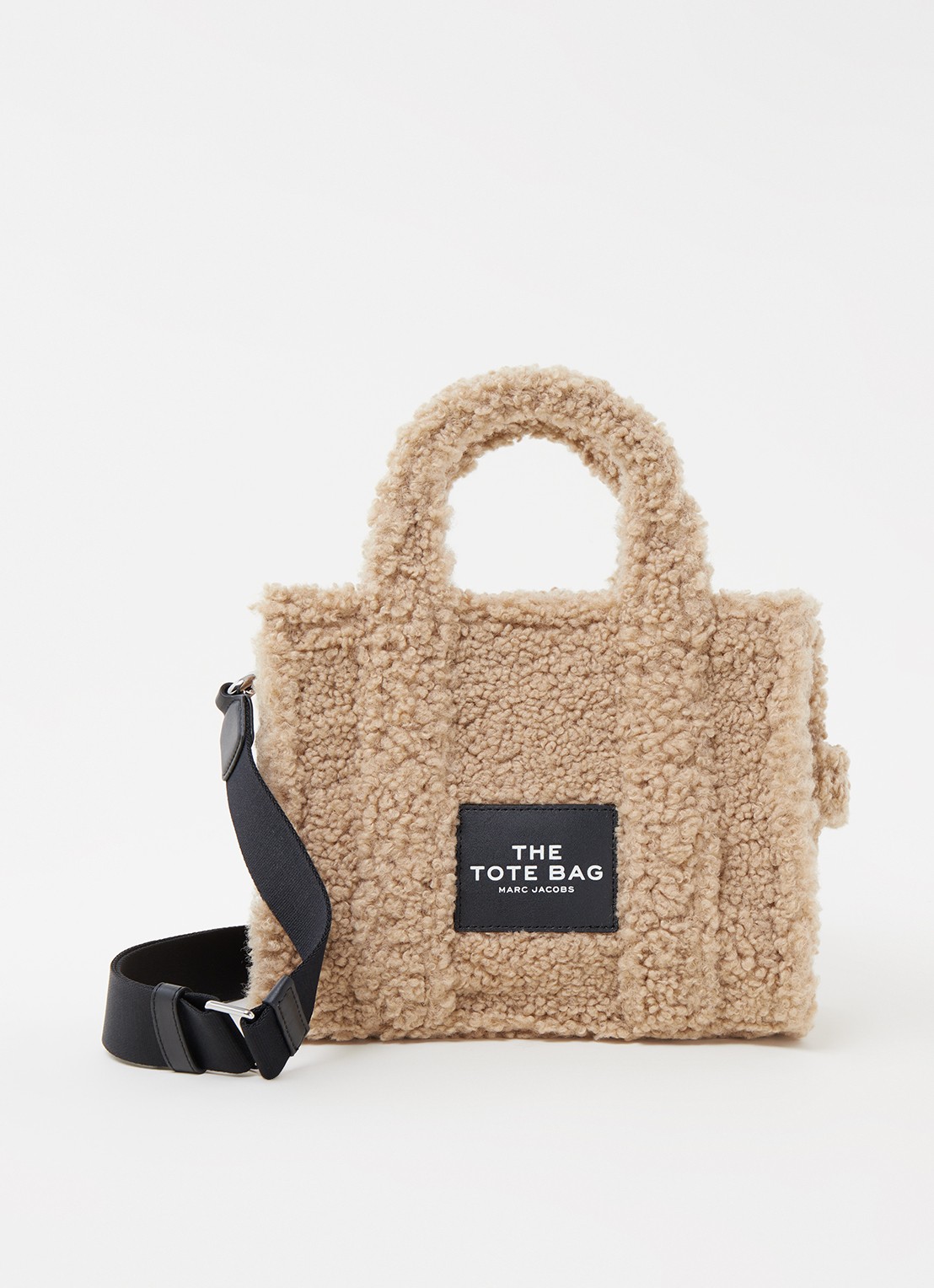 Marc Jacobs The Mini Tote handtas van teddy - voorkant 5 beige