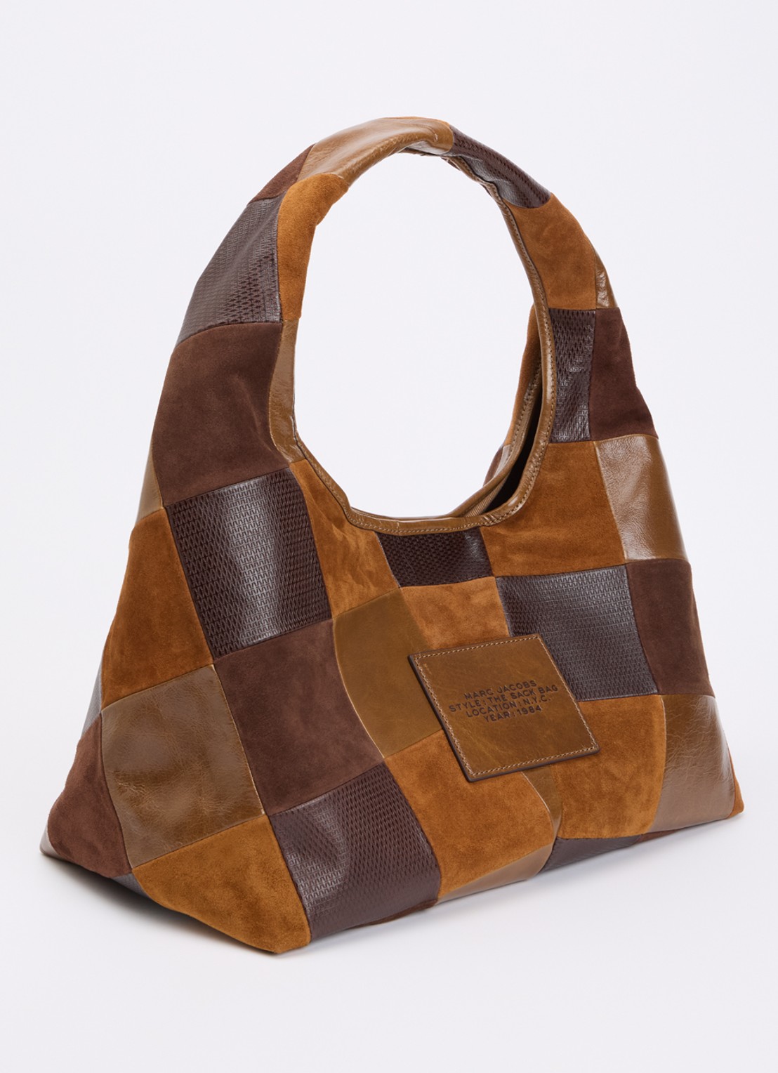Marc Jacobs The Sack schoudertas van leer  - achterkant 5 bruin