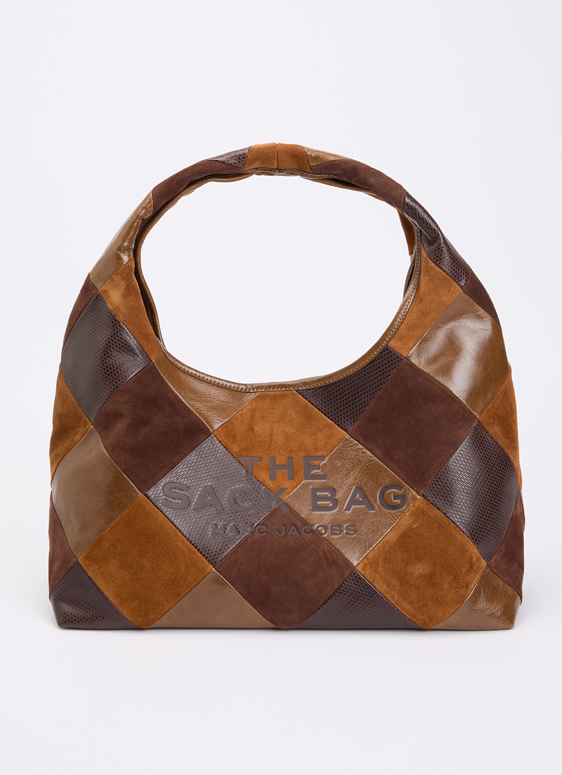 Marc Jacobs The Sack schoudertas van leer  - voorkant 6 bruin