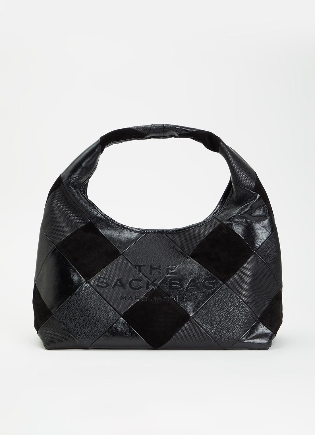 Marc Jacobs The Sack shopper van suède  - voorkant 2 zwart