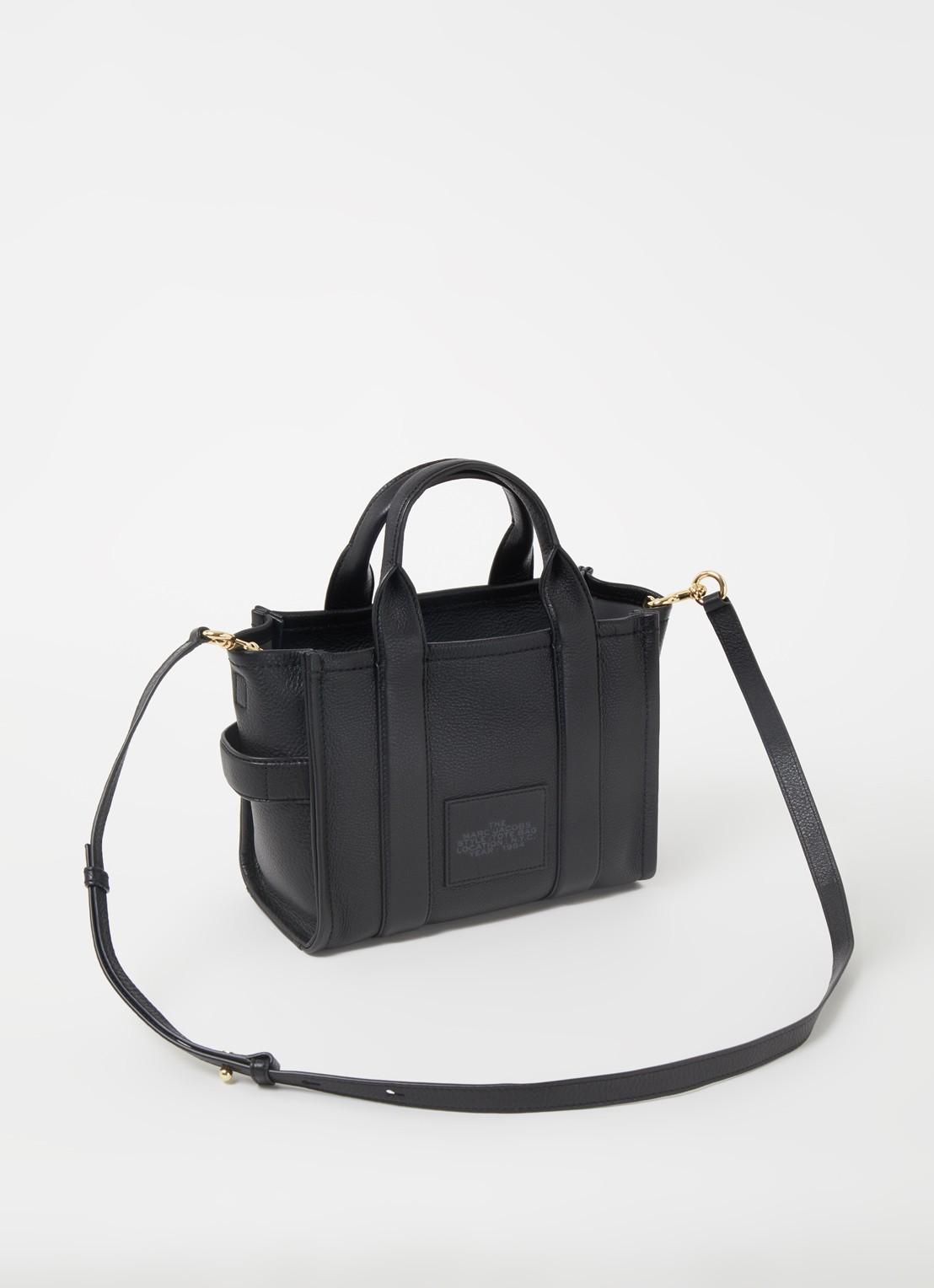 Marc Jacobs The Small Tote handtas met logo - achterkant 3 zwart