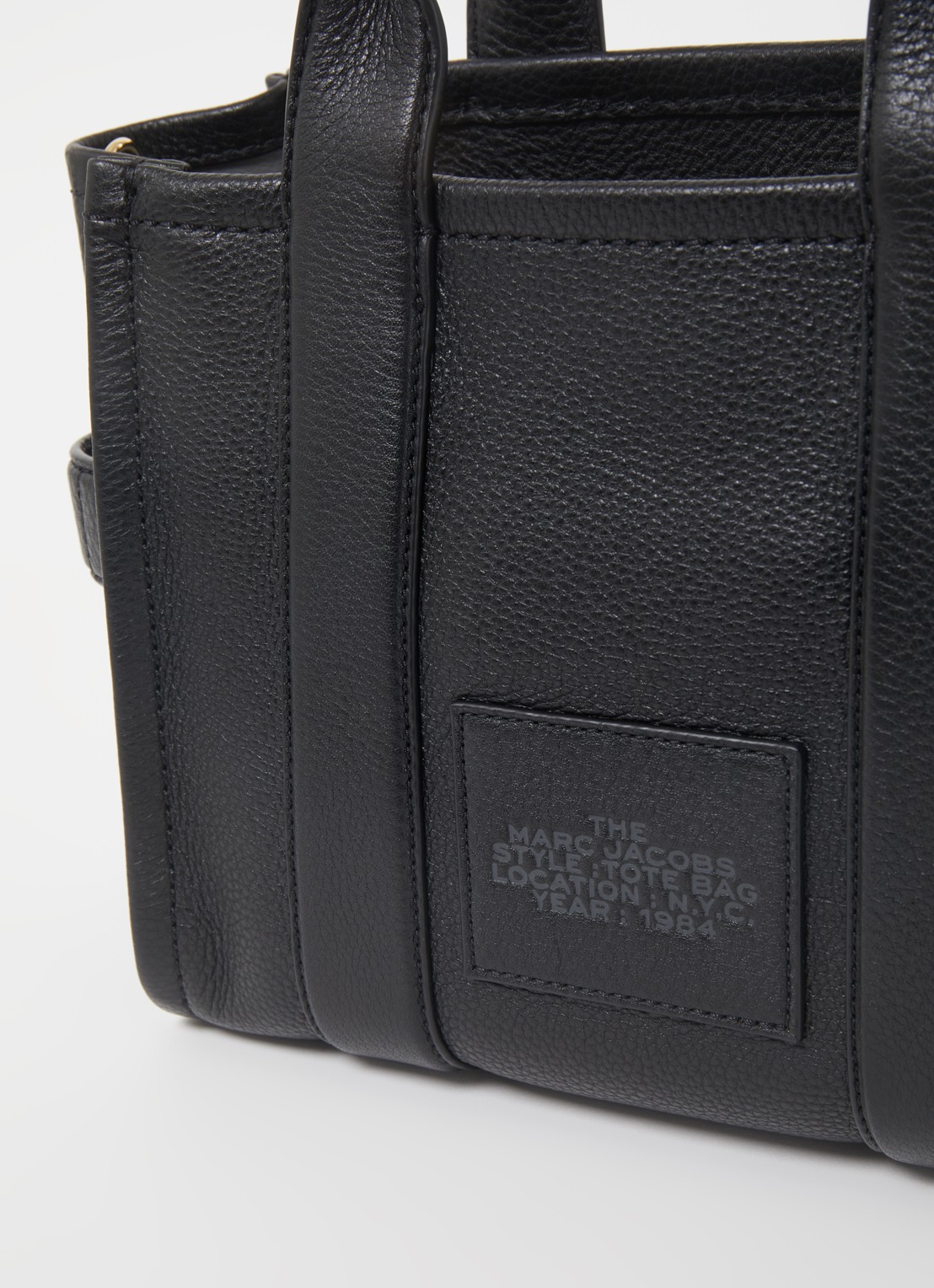 Marc Jacobs The Small Tote handtas met logo - detail 6 zwart