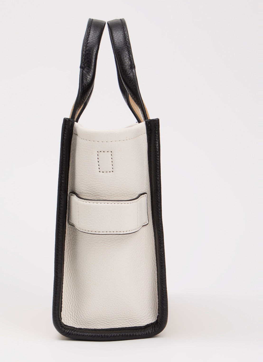 Marc Jacobs The Small Tote handtas van leer met afneembare schouderriem - detail 5 beige