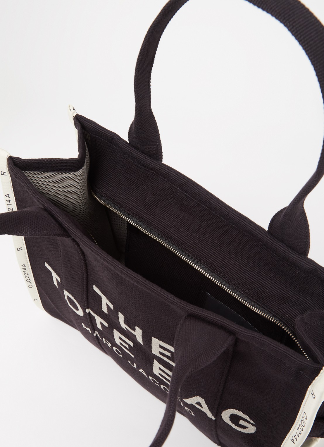 Marc Jacobs The Small Tote shopper van canvas met logoprint - detail 2 zwart