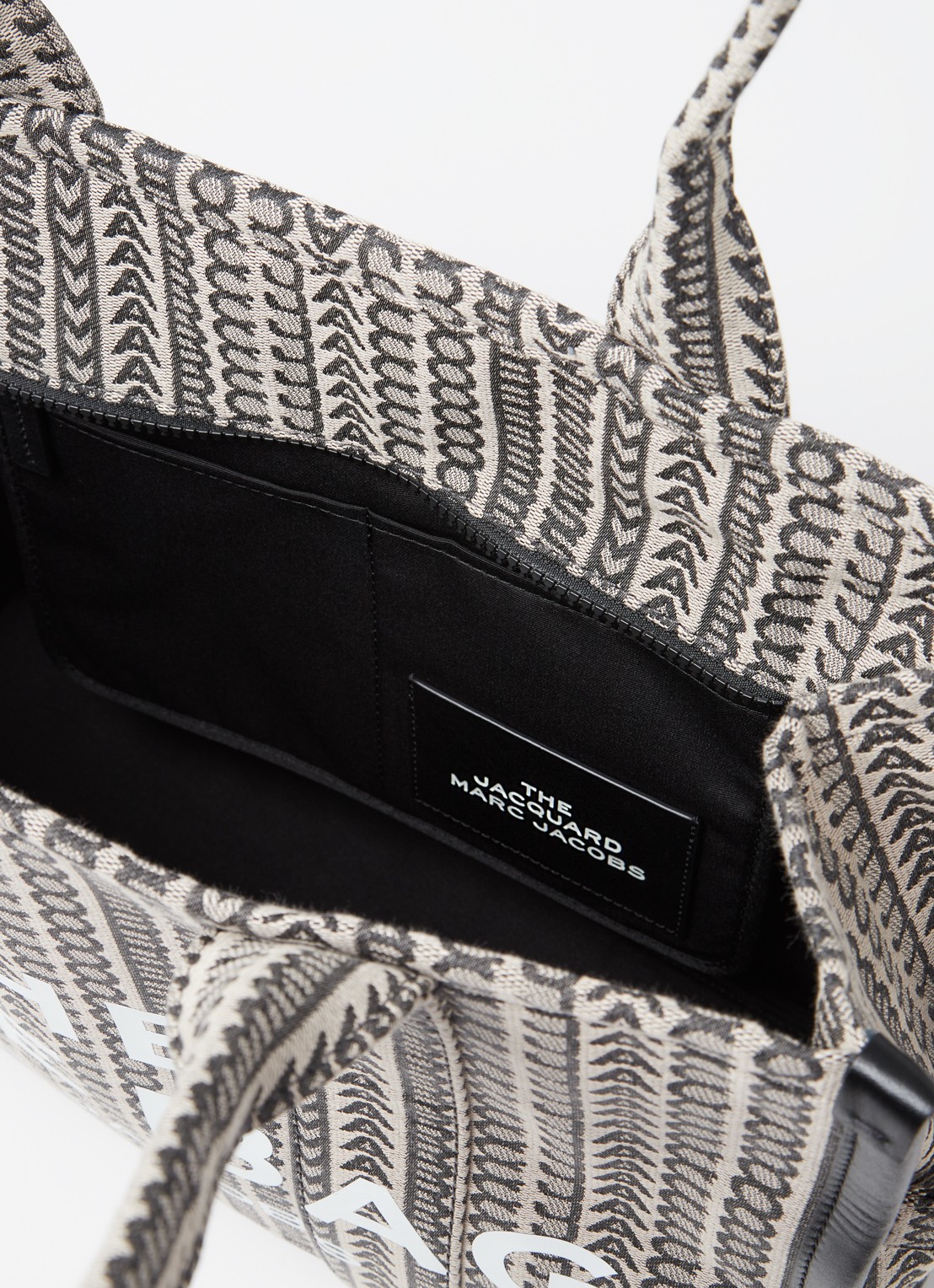 Marc Jacobs The Small Tote shopper van canvas met logoprint - detail 4 zand