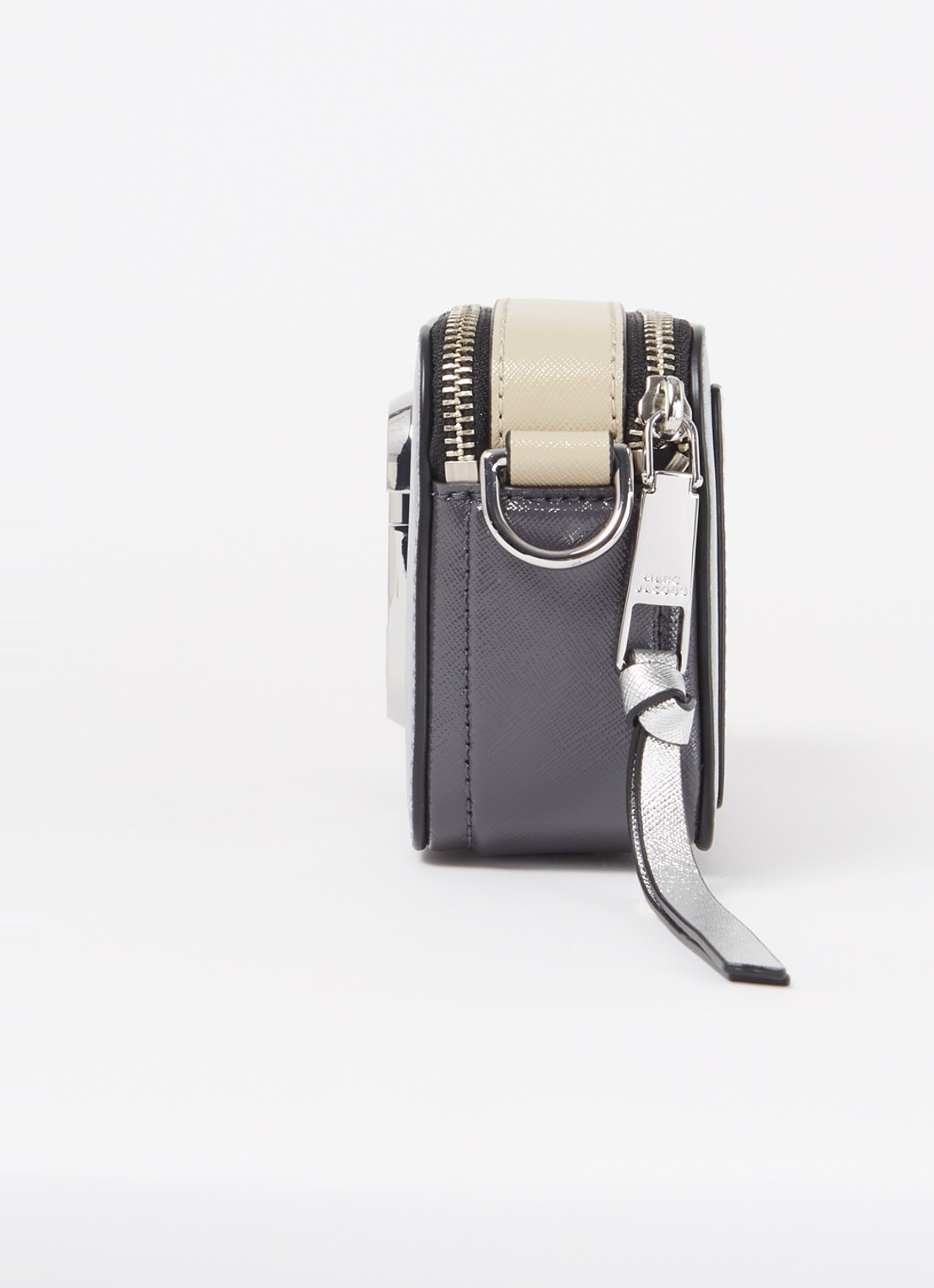 Marc Jacobs The Snapshot crossbodytas van leer - detail 2 grijs