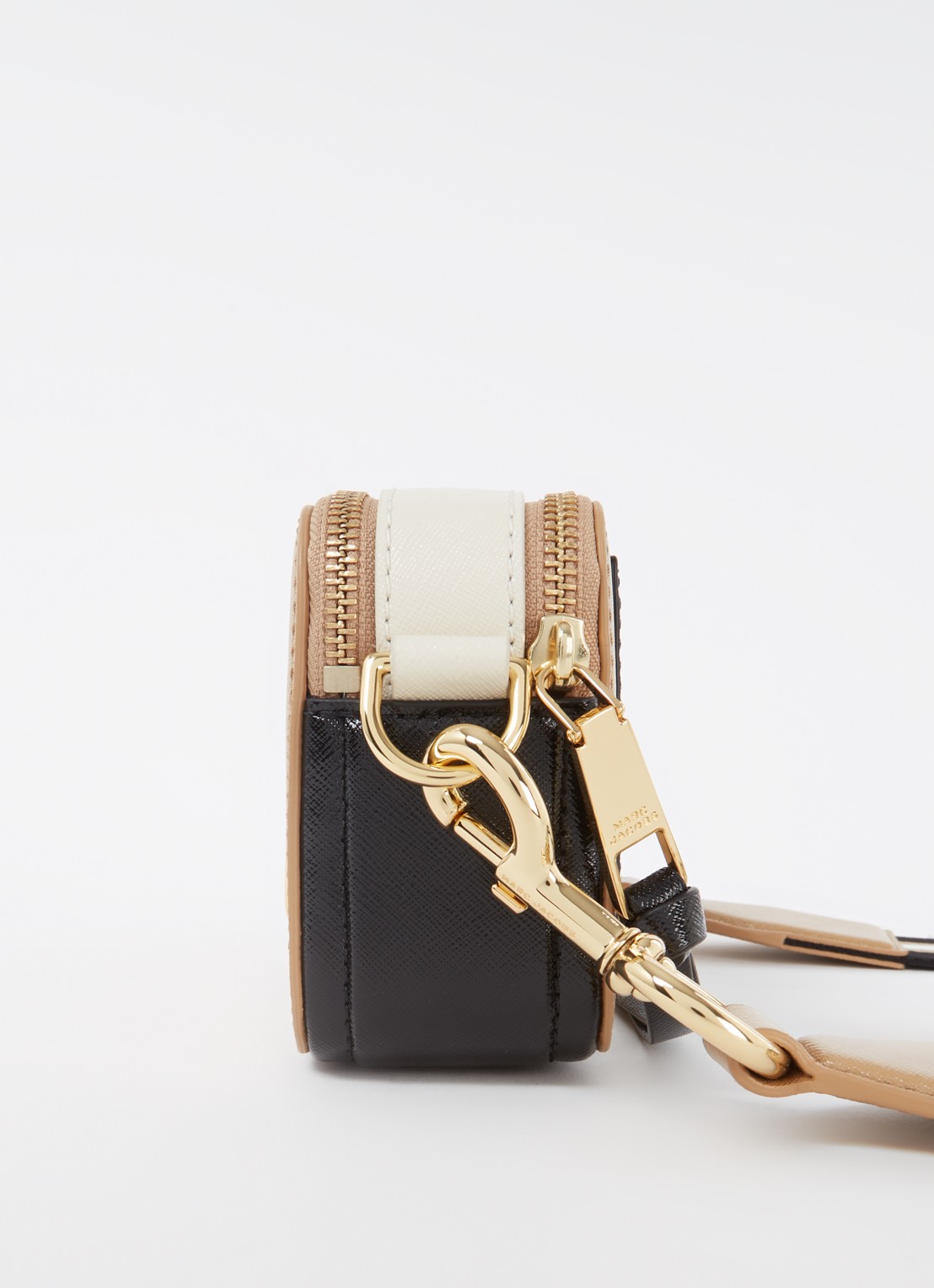 Marc Jacobs The Snapshot crossbodytas van leer - detail 2 camel