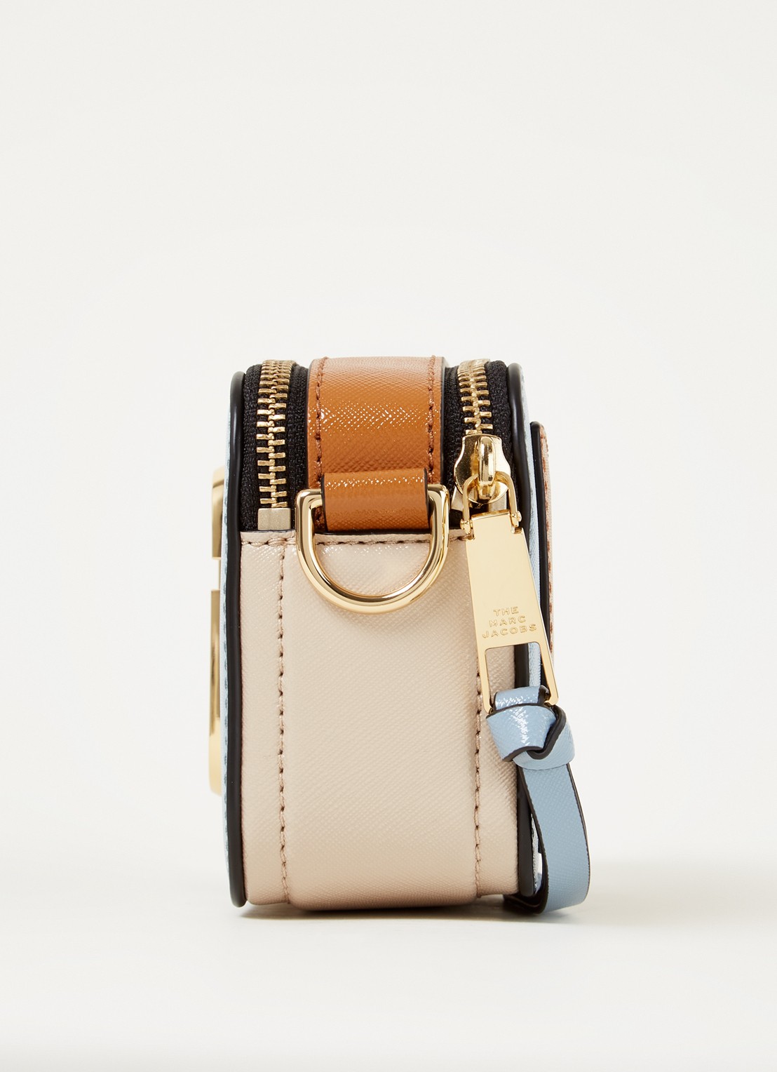 Marc Jacobs The Snapshot crossbodytas van leer - detail 2 blauw