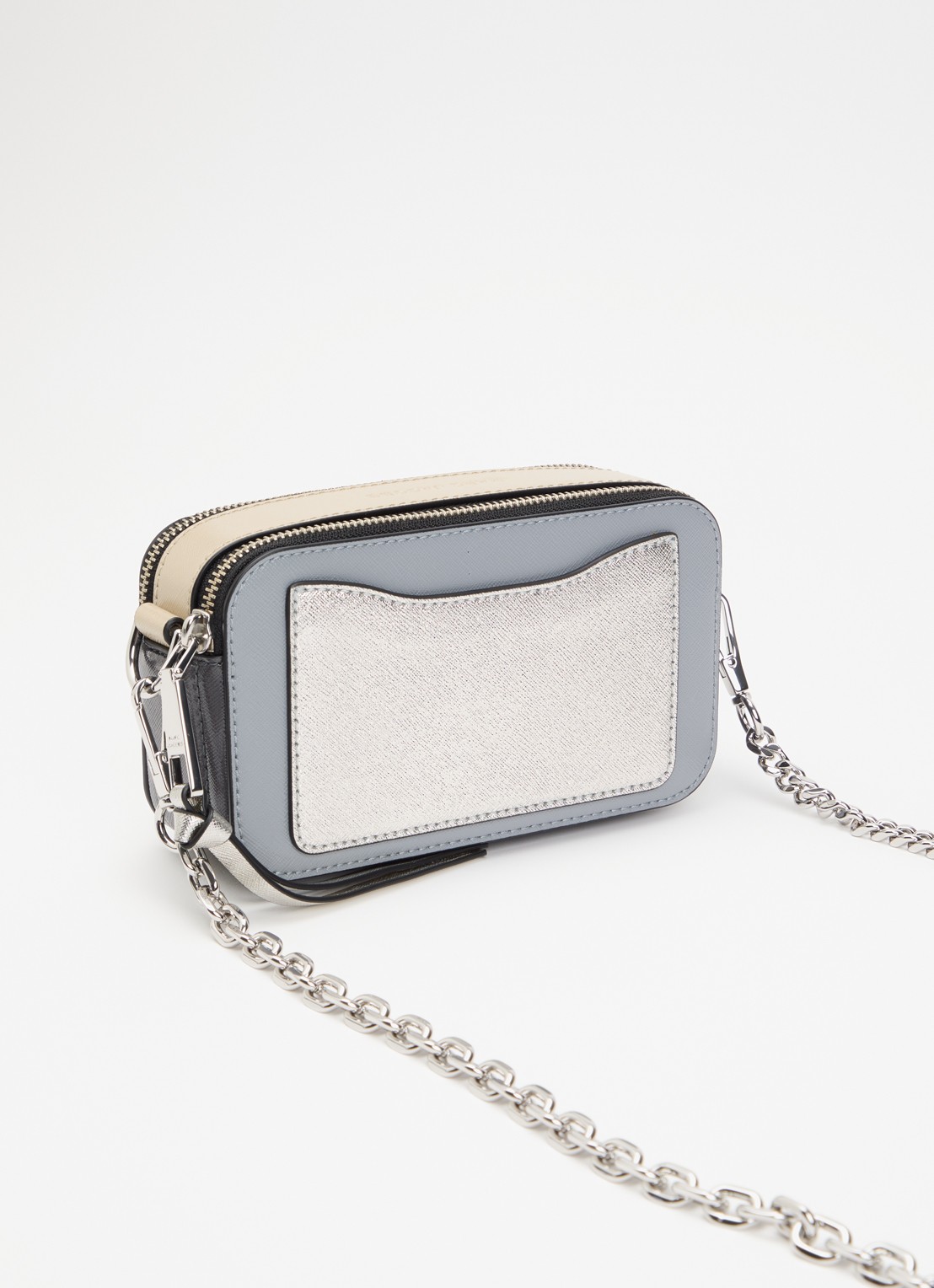 Marc Jacobs The Snapshot crossbodytas van leer - achterkant 5 grijs