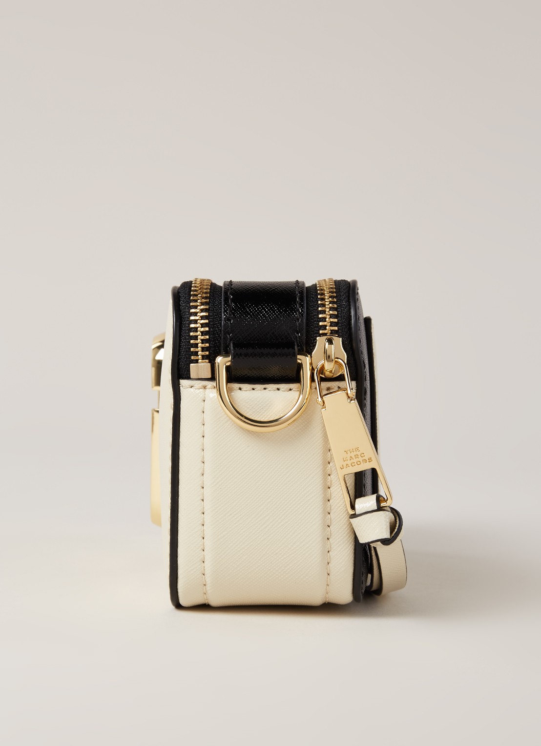 Marc Jacobs The Snapshot crossbodytas van leer - detail 5 ivoor