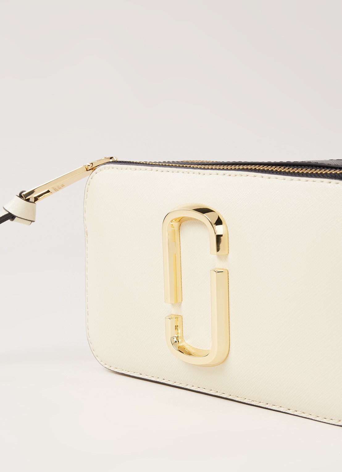 Marc Jacobs The Snapshot crossbodytas van leer - detail 6 ivoor