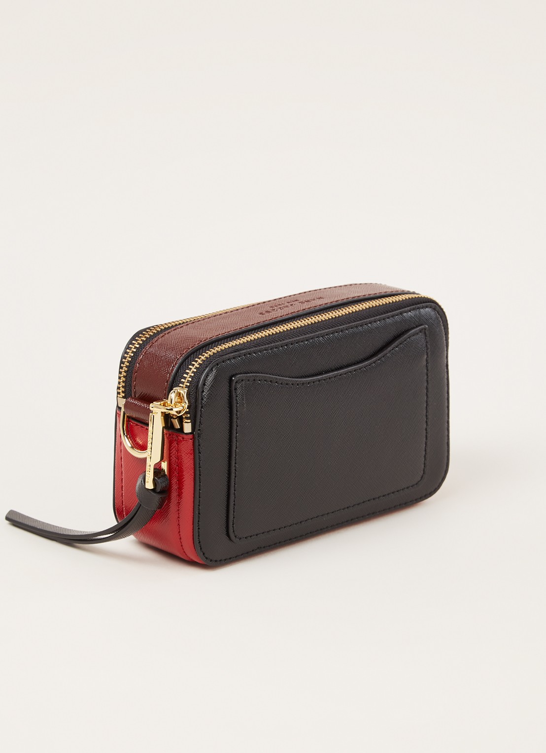 Marc Jacobs The Snapshot crossbodytas van leer - detail 3 zwart