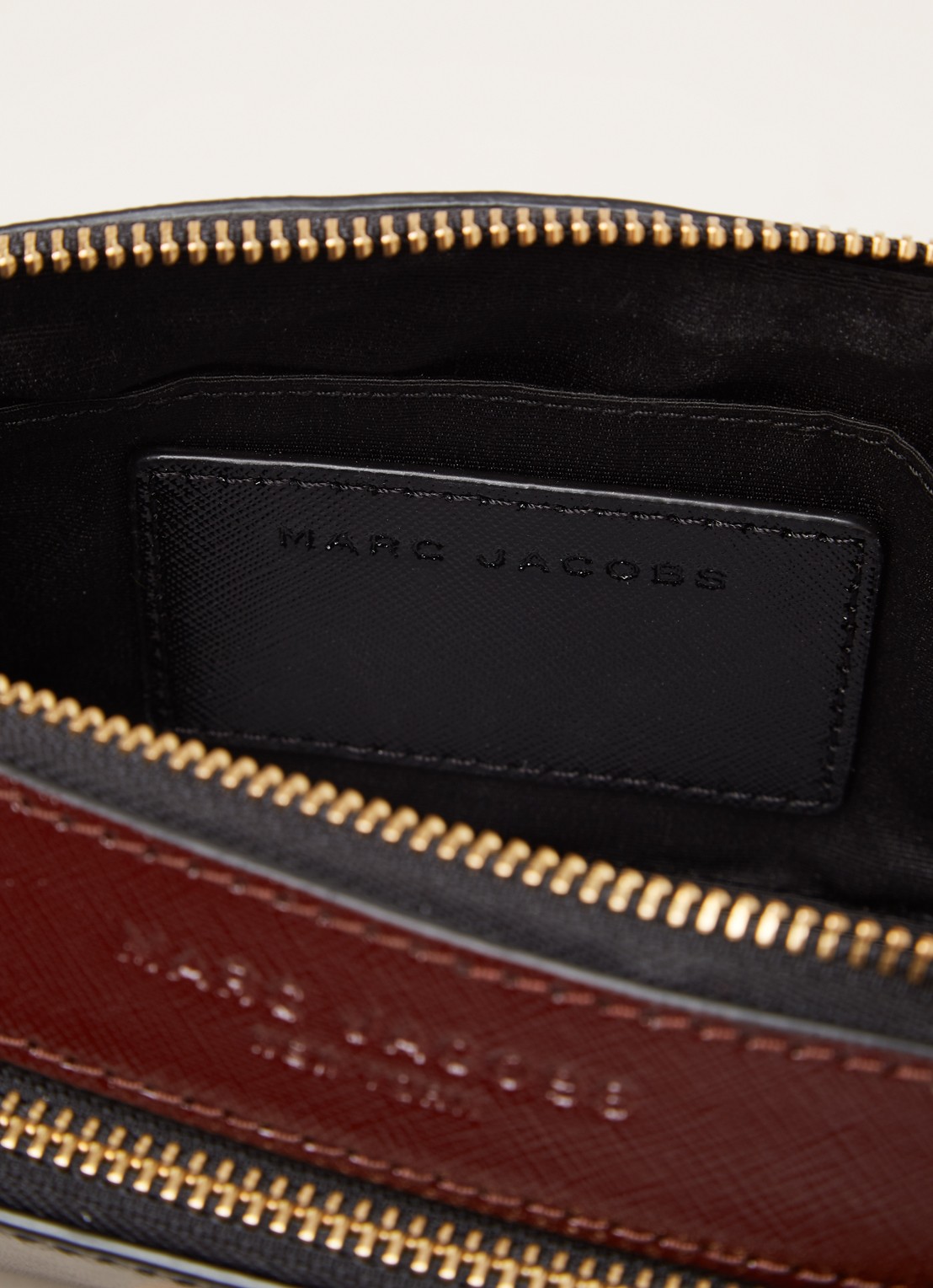 Marc Jacobs The Snapshot crossbodytas van leer - detail 4 zwart