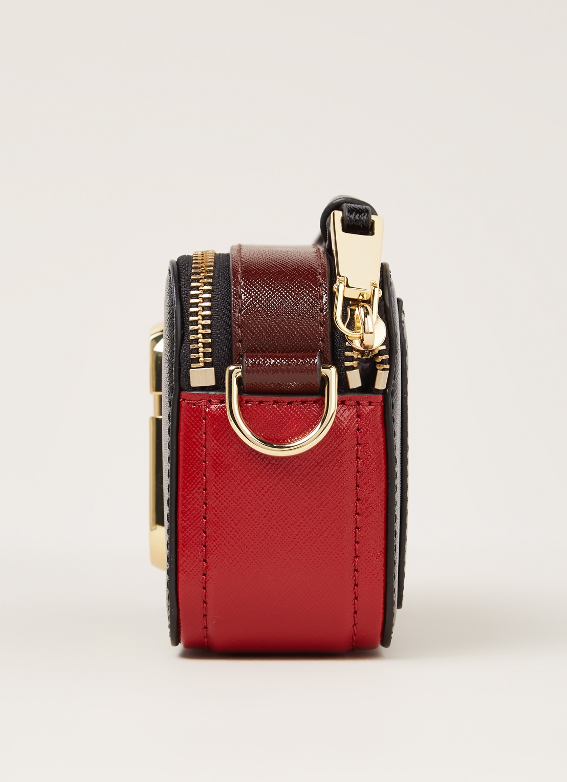 Marc Jacobs The Snapshot crossbodytas van leer - detail 5 zwart