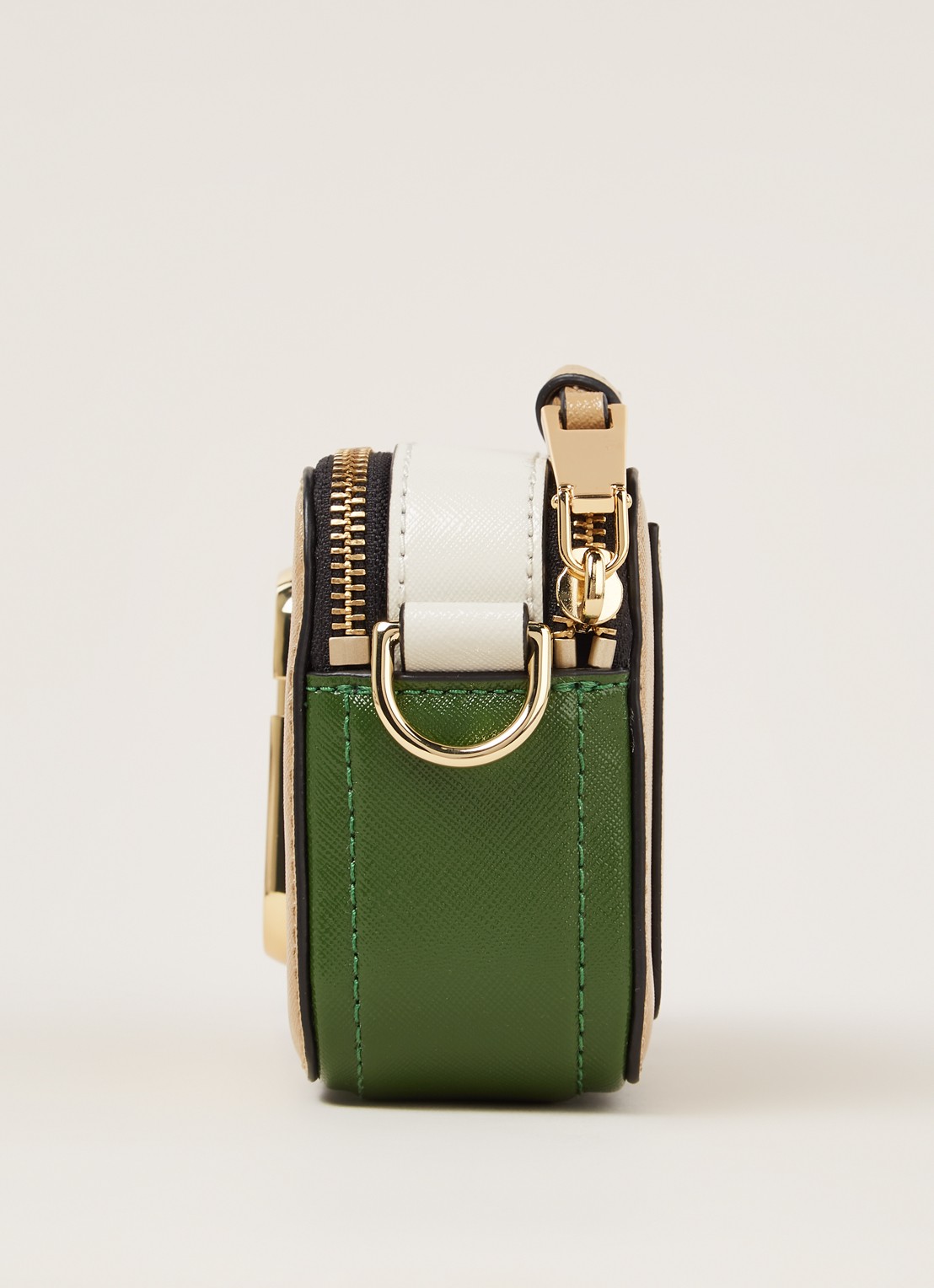 Marc Jacobs The Snapshot crossbodytas van leer - detail 5 beige