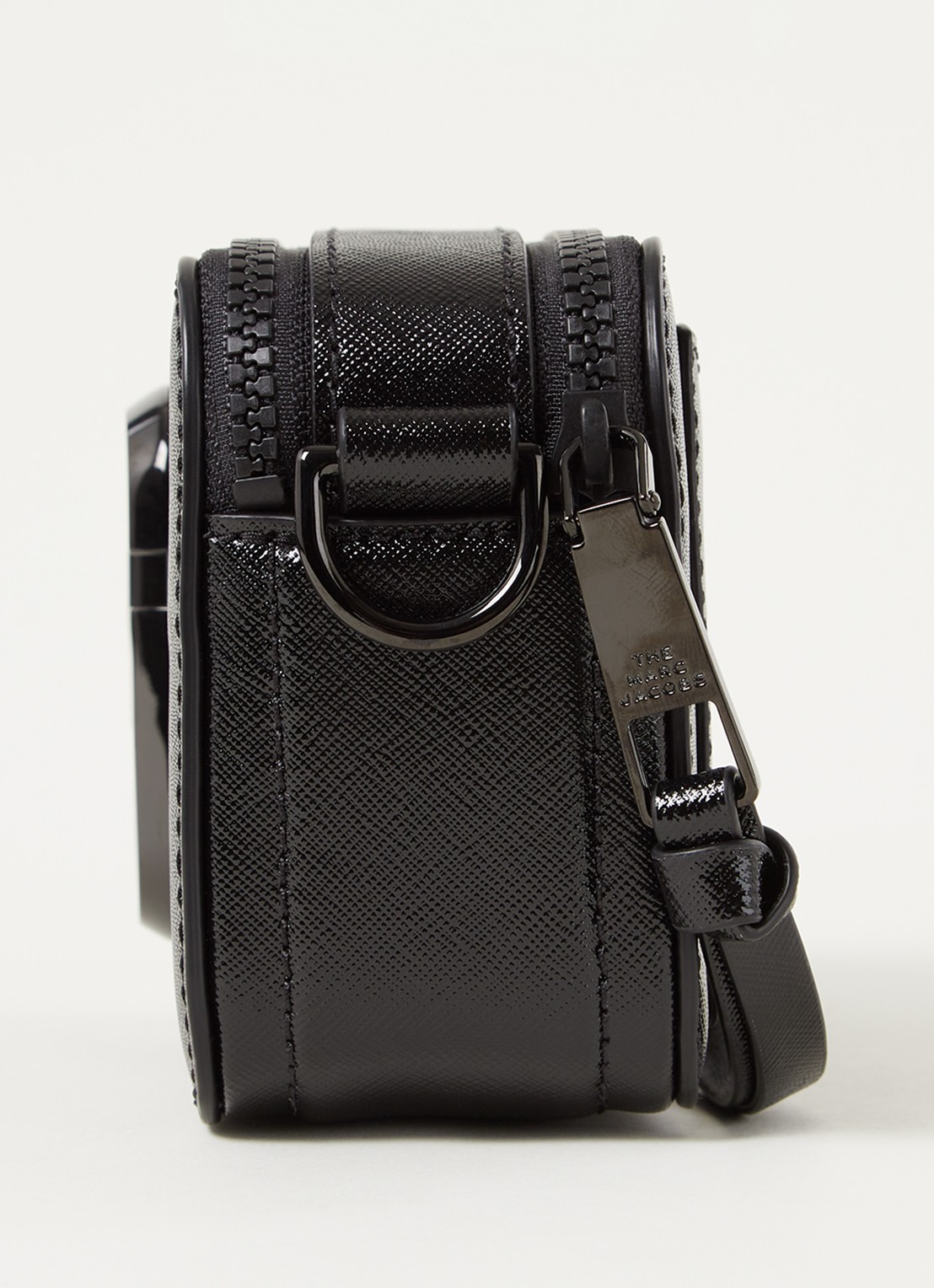 Marc Jacobs The Snapshot DTM crossbodytas van leer - detail 6 zwart