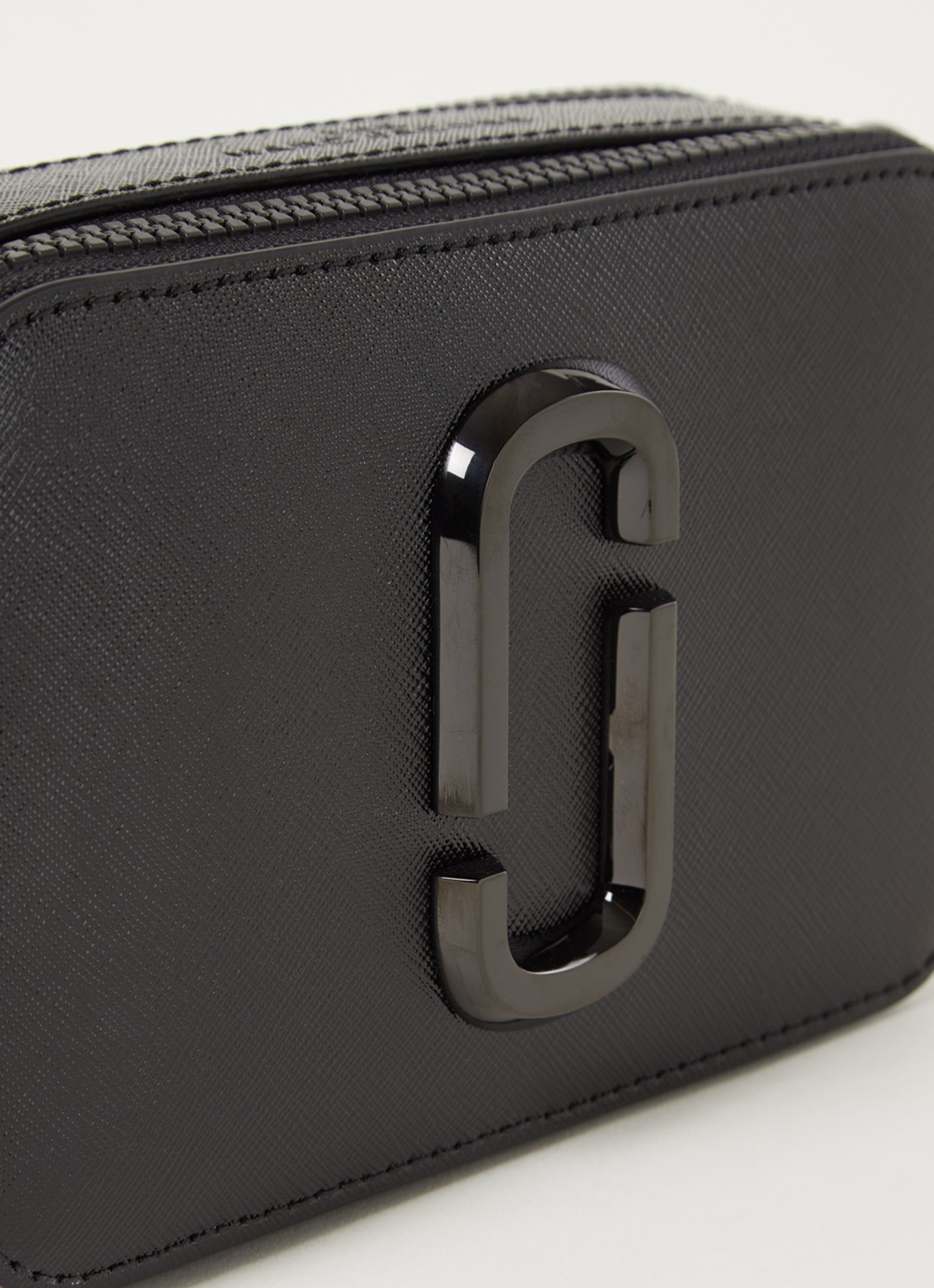 Marc Jacobs The Snapshot DTM crossbodytas van leer - detail 7 zwart