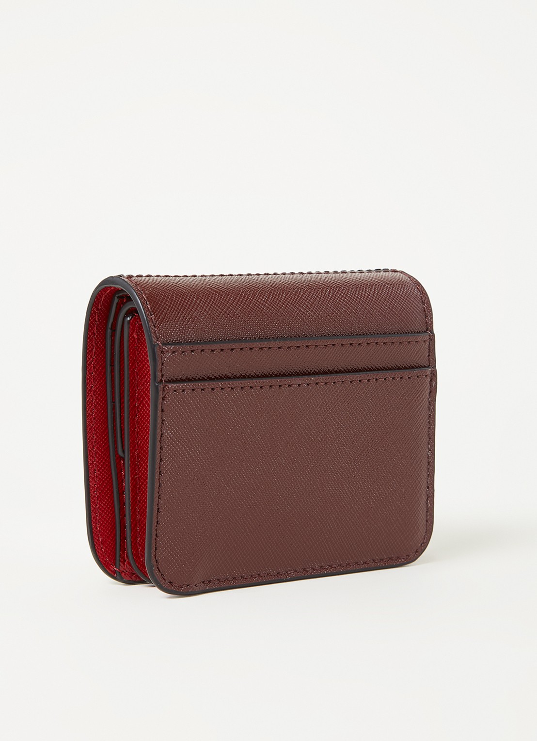 Marc Jacobs The Snapshot Mini portemonnee van leer - achterkant zwart