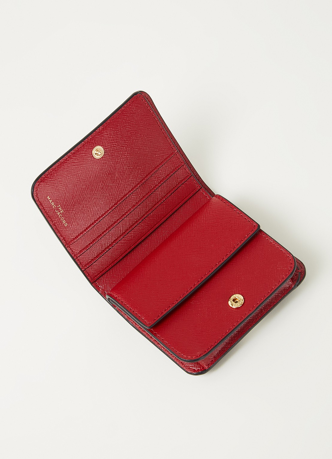 Marc Jacobs The Snapshot Mini portemonnee van leer - detail 3 zwart