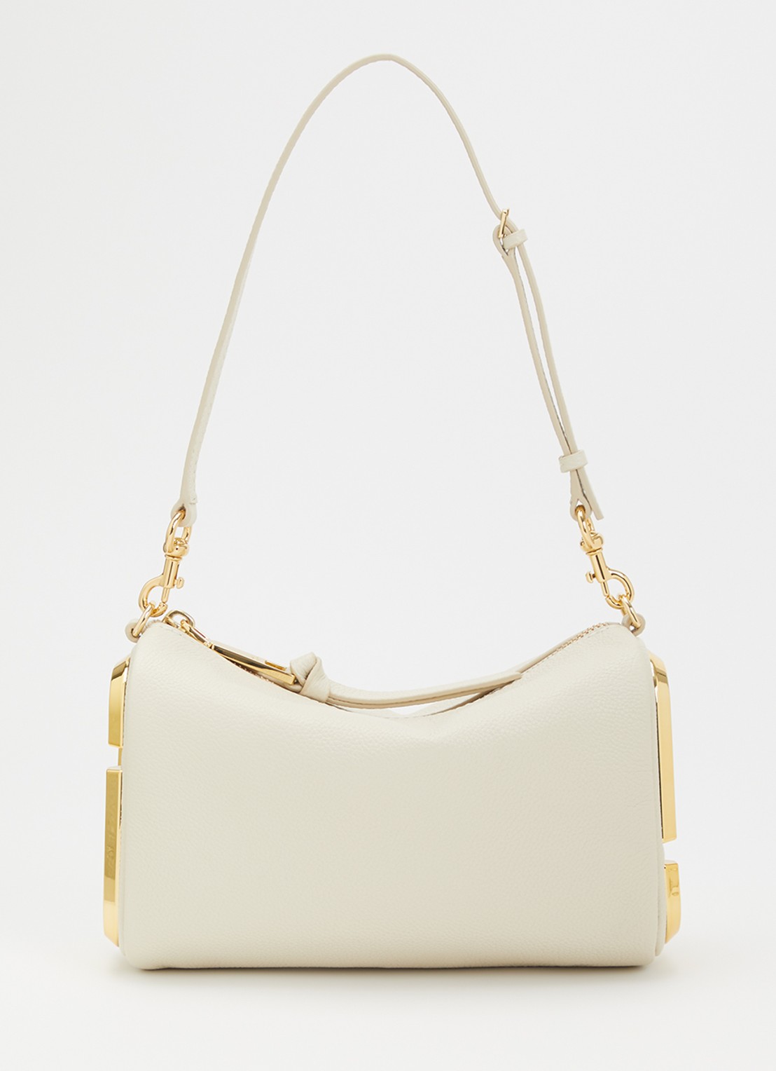 Marc Jacobs The Snapshot schoudertas van leer - voorkant gebroken wit