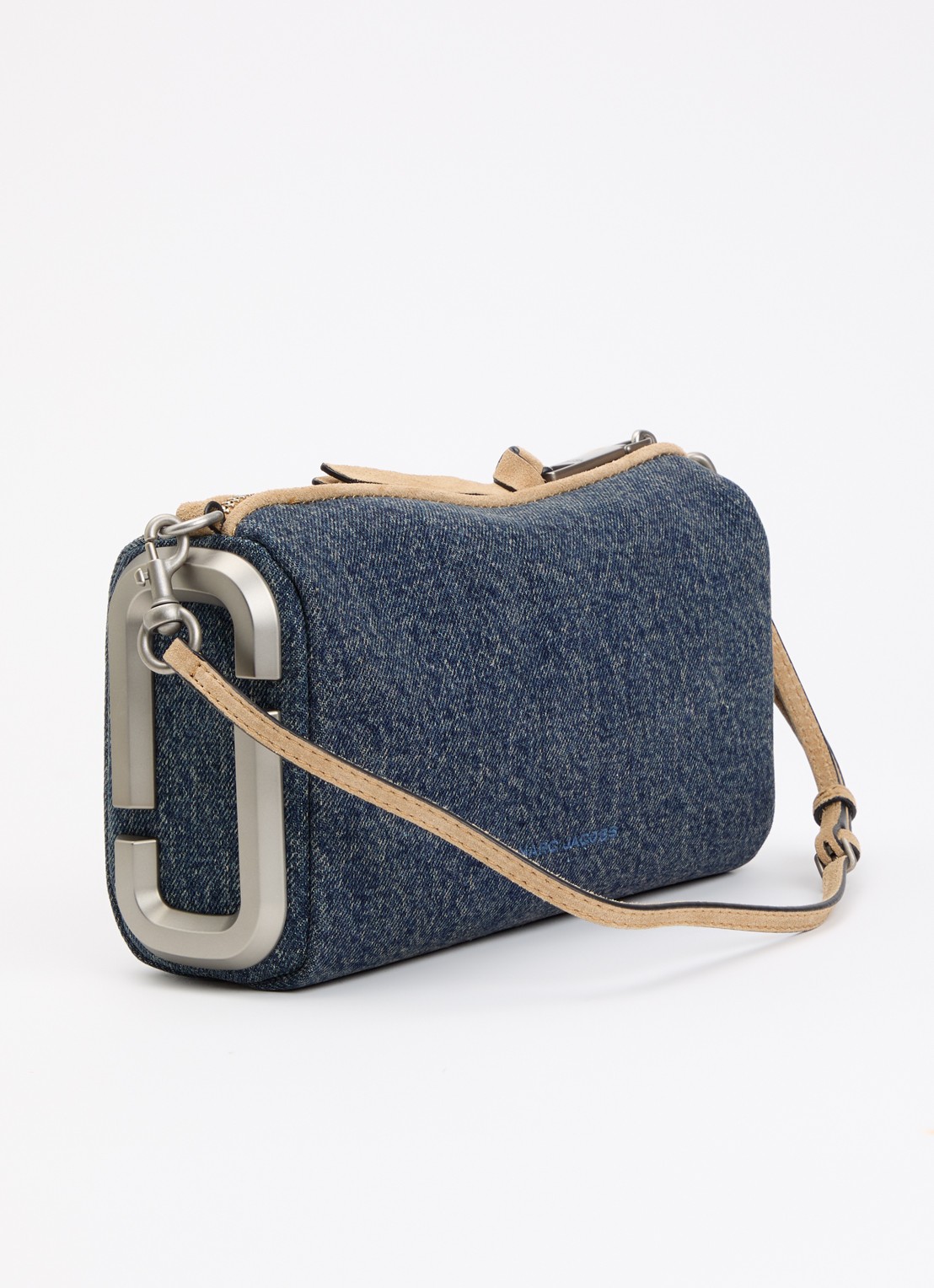 Marc Jacobs The Snapshot schoudertas van leer - achterkant 6 denim