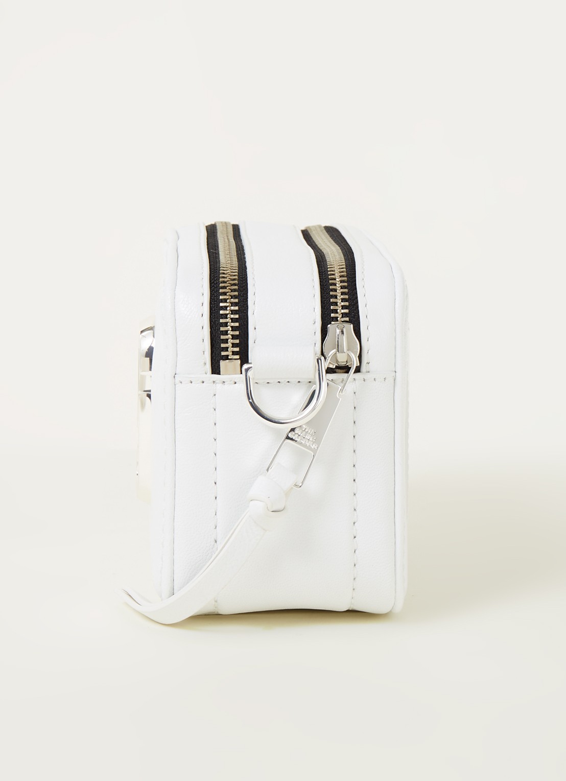 Marc Jacobs The Softshot DTM cameratas van kalfsleer - detail 3 wit