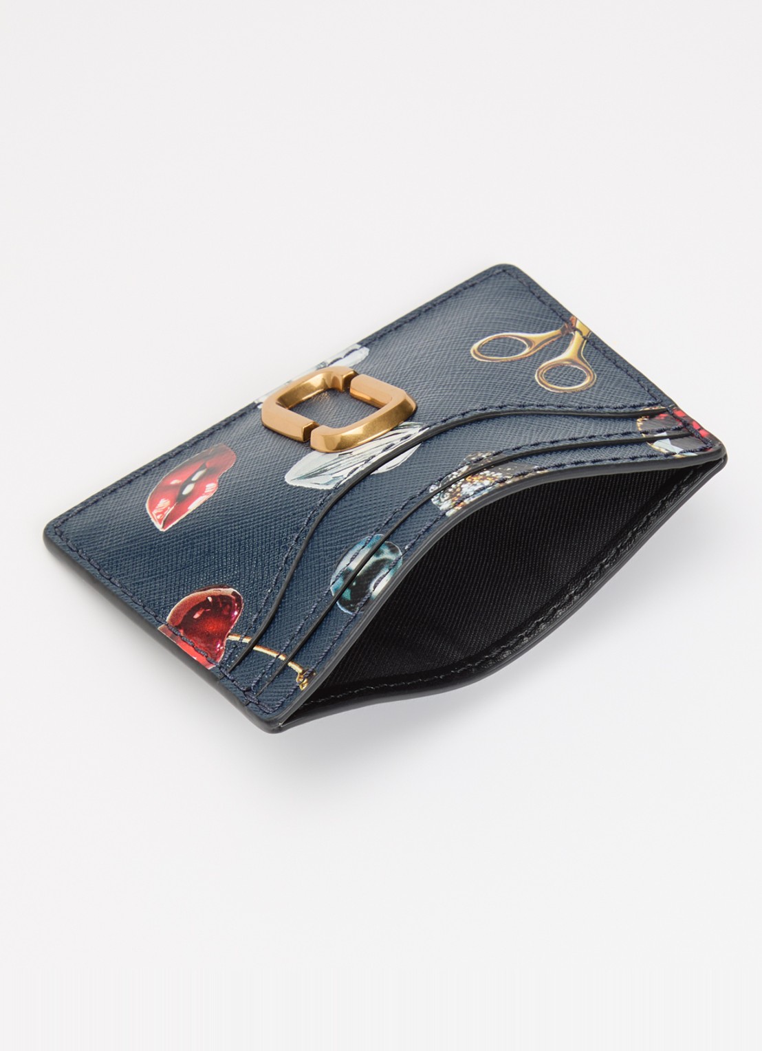 Marc Jacobs The Trinket Utility Snapshot pasjeshouder - voorkant 2 donkerblauw