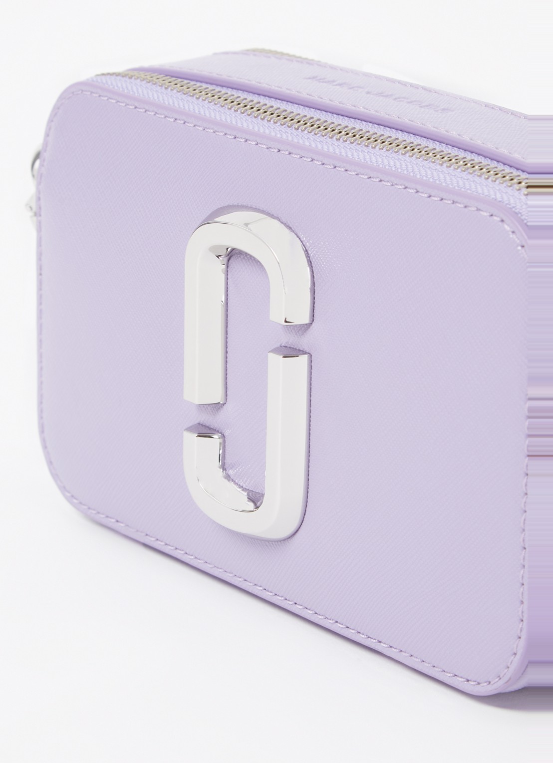 Marc Jacobs The Utility Snapshot crossbodytas van leer met logo - detail 5 lila