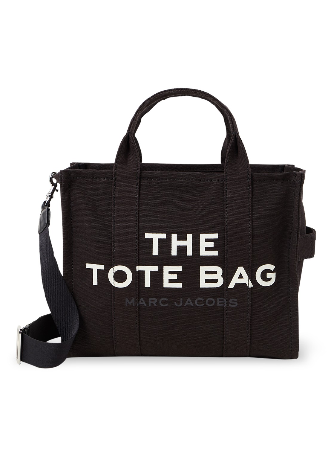 Marc Jacobs Traveler Small handtas van canvas - voorkant 5 zwart