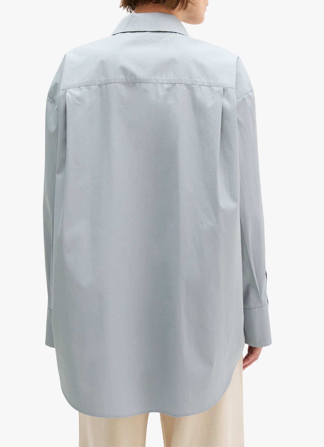 Marc O'Polo Blouse met borstzak - achterkant 5 grijs