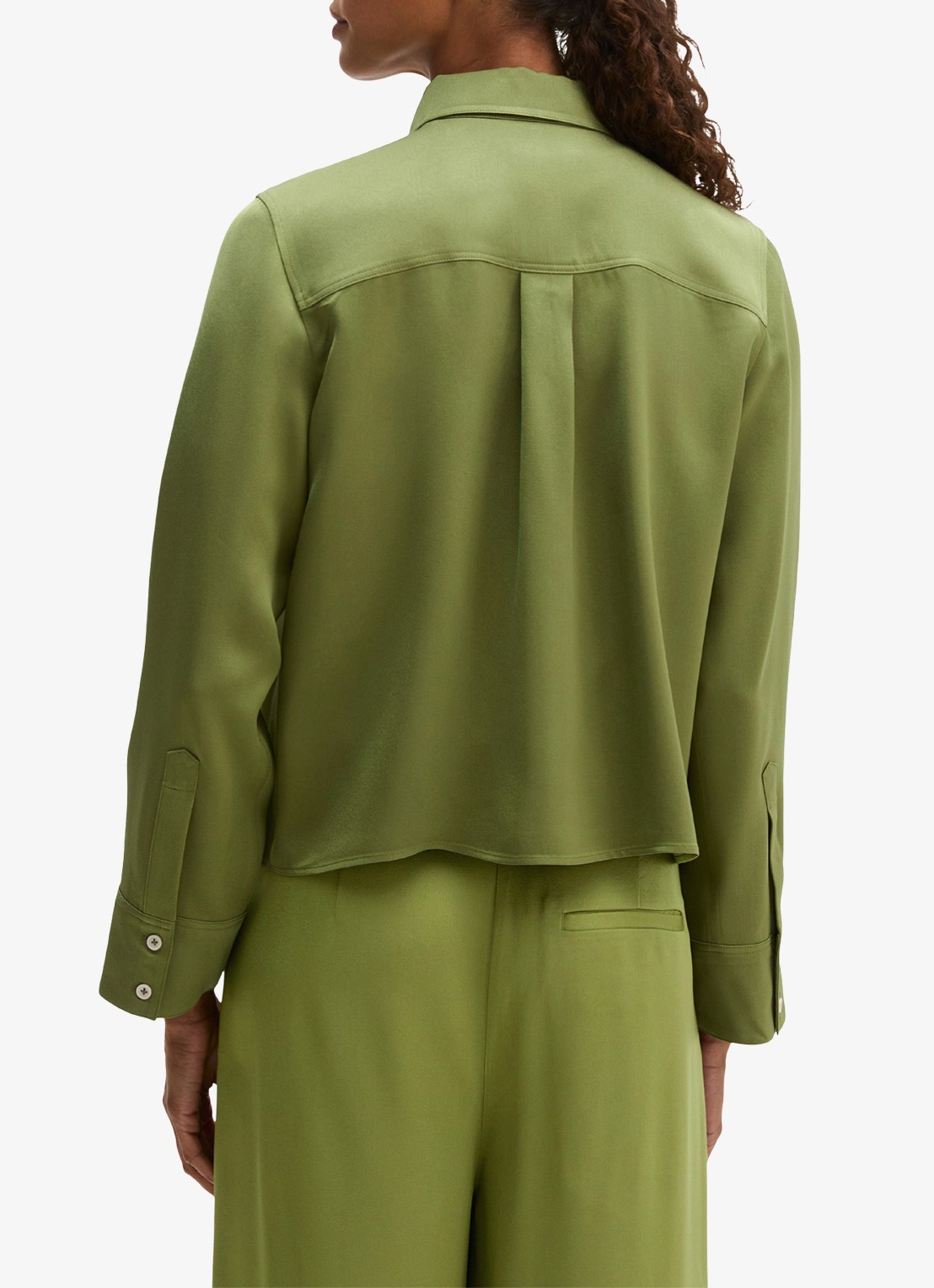 Marc O'Polo Blouse met opgestikte borstzakken  - achterkant 3 shaded fern / groen