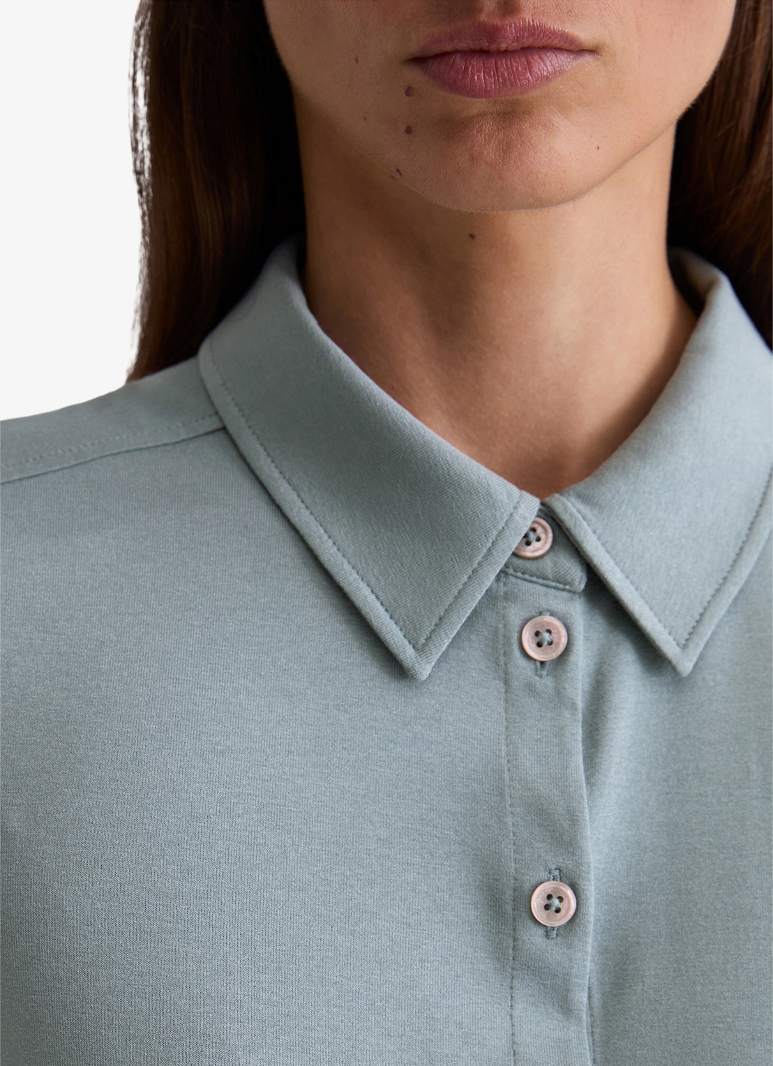 Marc O'Polo Blouse met textuur - detail 8 blauwgrijs