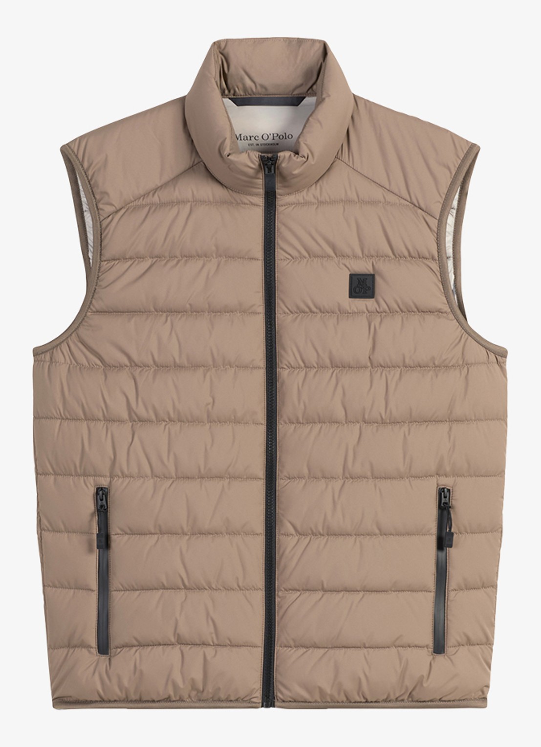 Marc O'Polo Bodywarmer met ritszakken - voorkant 4 lichtbruin
