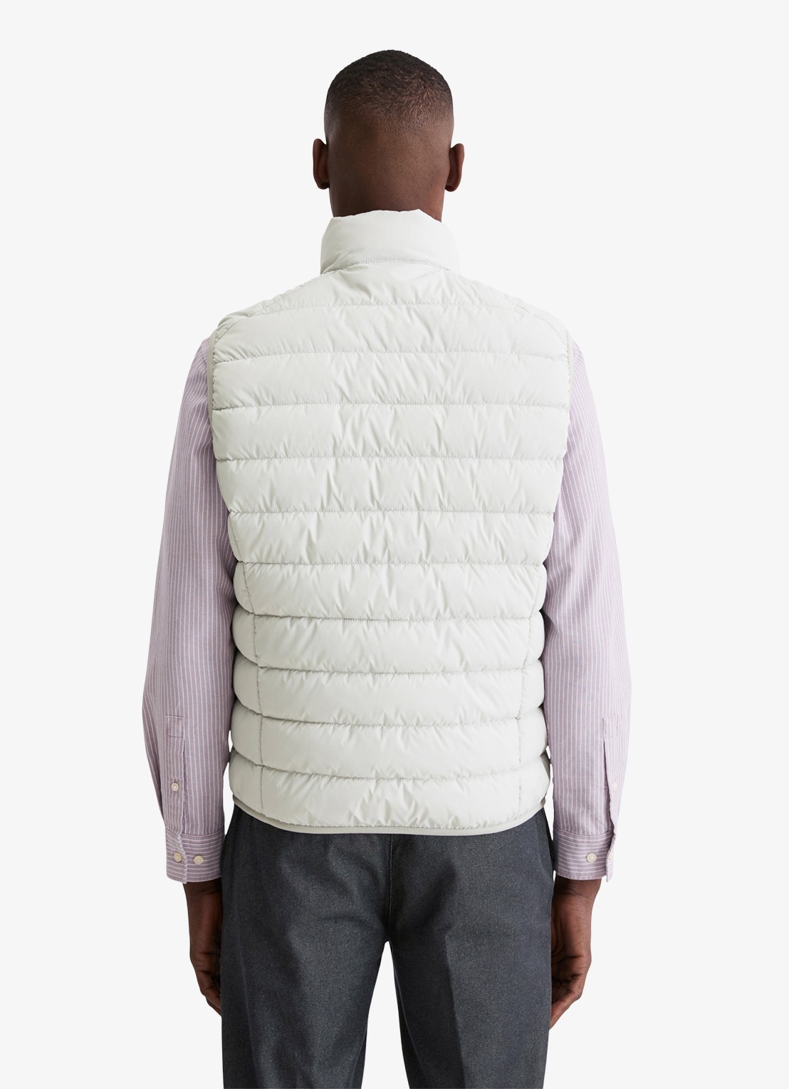 Marc O'Polo Bodywarmer met ritszakken - achterkant beige