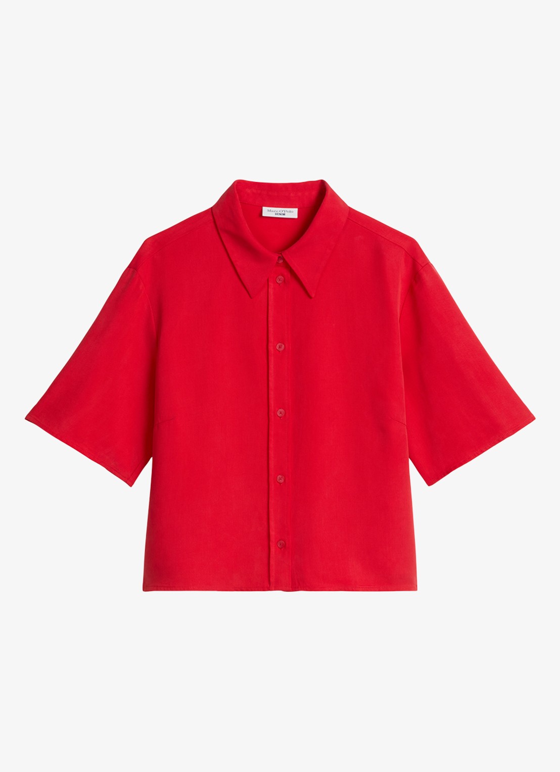 Marc O'Polo Denim Blouse van lyocell - voorkant 2 rood