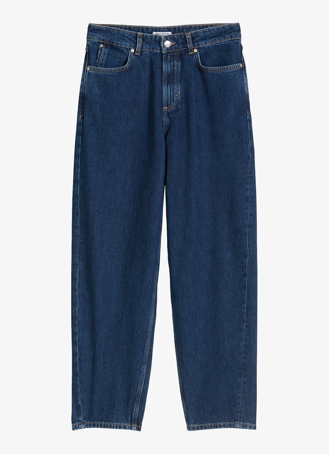 Marc O'Polo Denim High waist tapered fit jeans van katoen - voorkant 4 denim