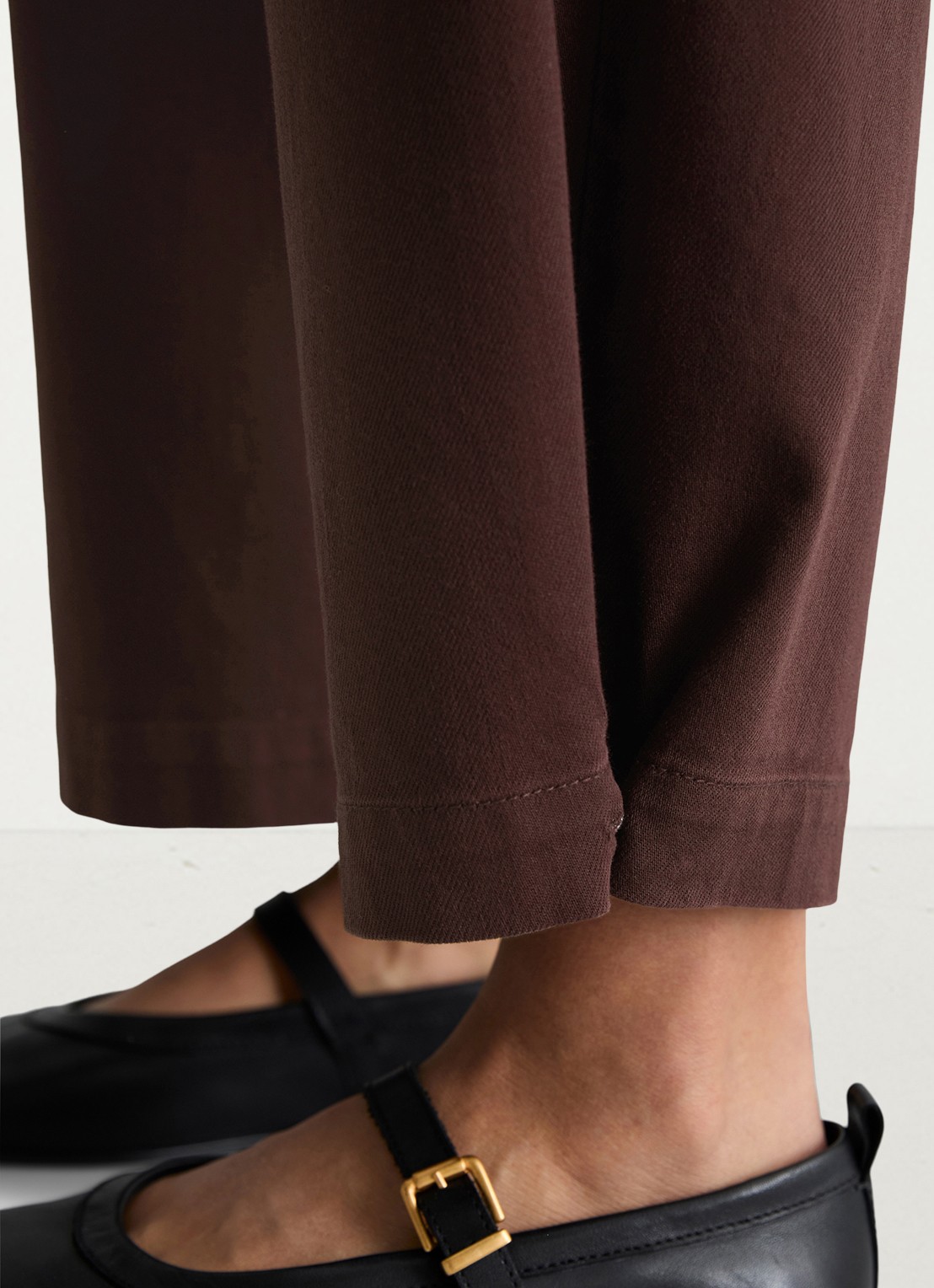 Marc O'Polo Denim High waist wide fit jeans met gekleurde wassing - detail 5 aubergine