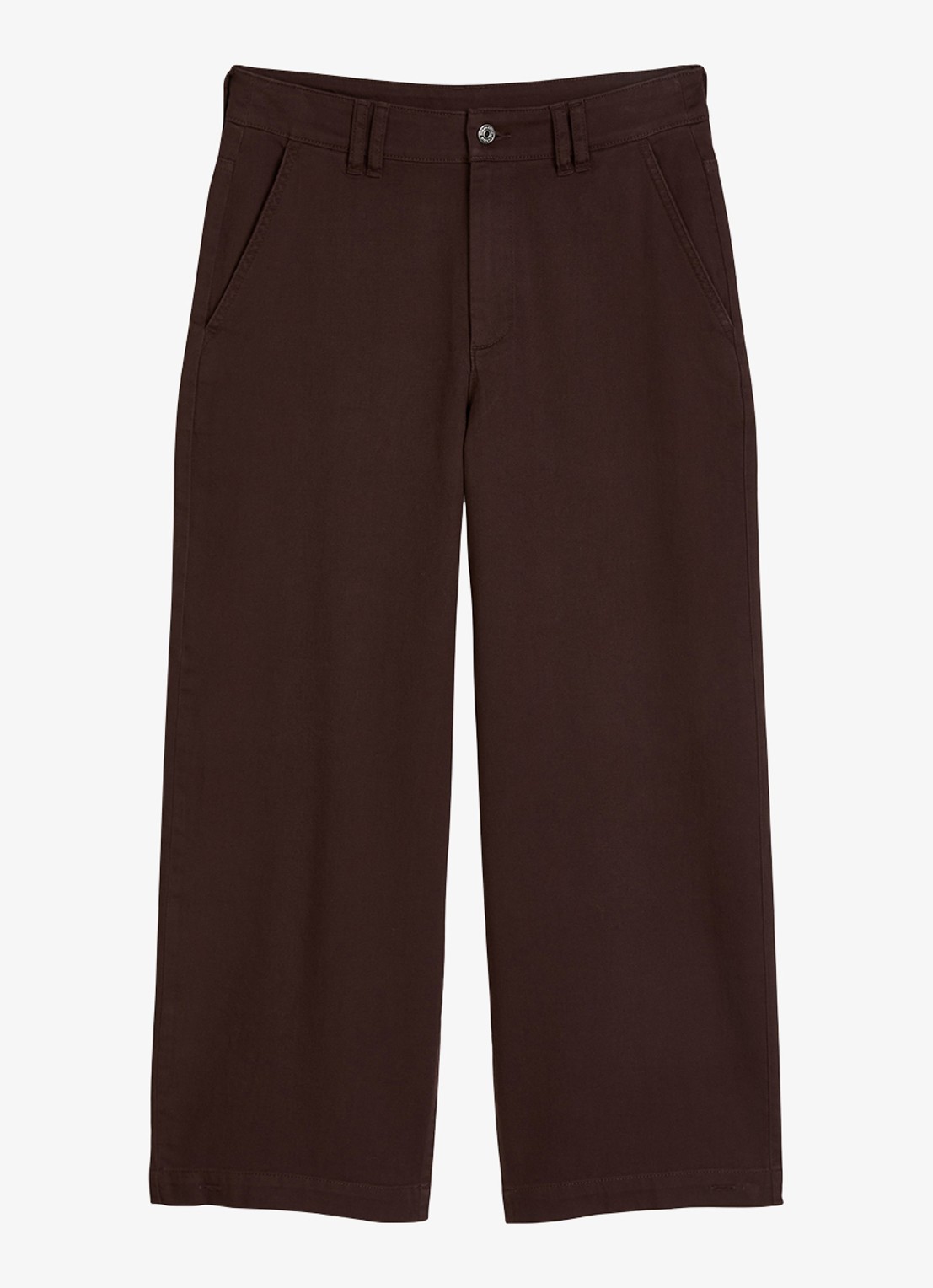 Marc O'Polo Denim High waist wide fit jeans met gekleurde wassing - voorkant aubergine