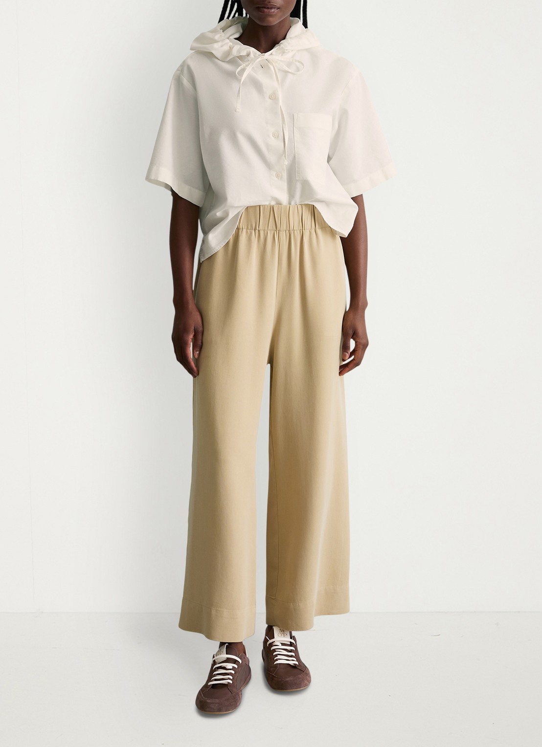 Marc O'Polo Denim Loose fit broek met steekzakken - voorkant 3 smoky pine/2314