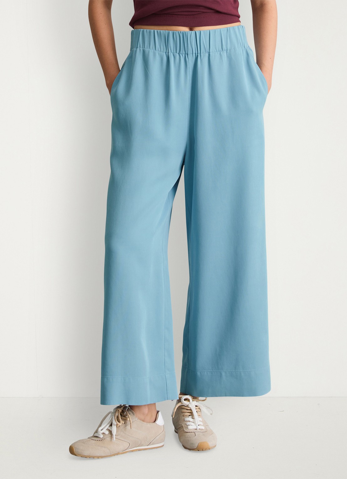 Marc O'Polo Denim Loose fit broek met steekzakken - detail 2 blue dawn/5429