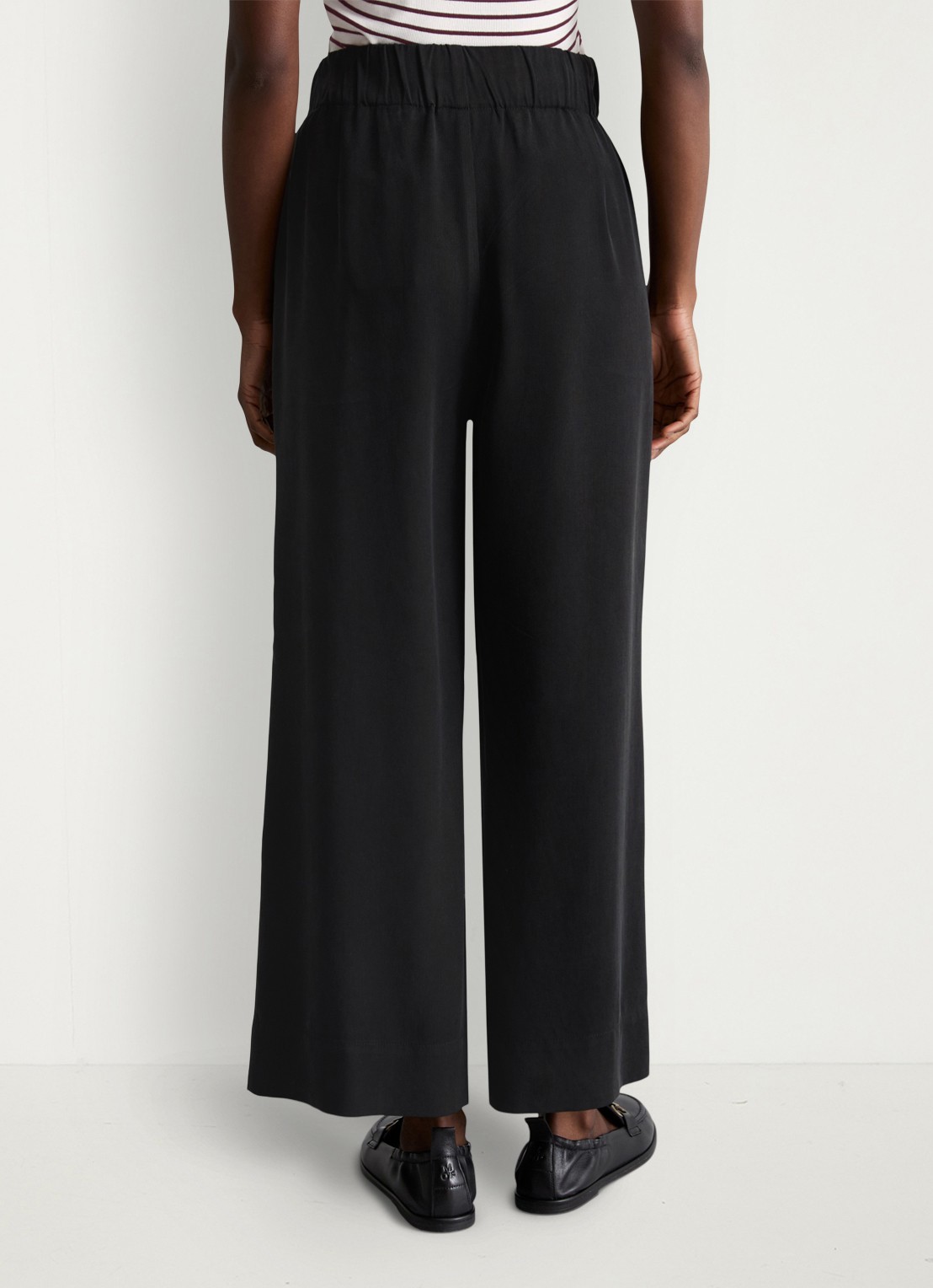 Marc O'Polo Denim Loose fit broek met steekzakken - achterkant black/0001