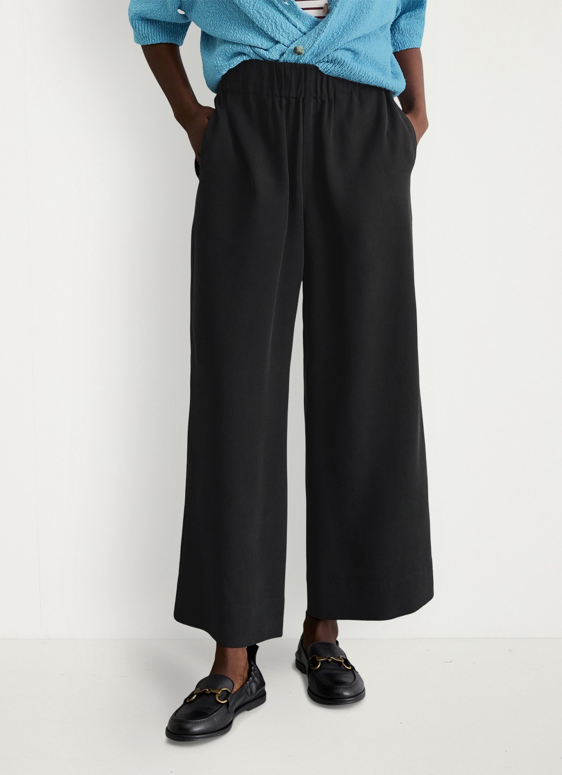 Marc O'Polo Denim Loose fit broek met steekzakken - detail 2 black/0001