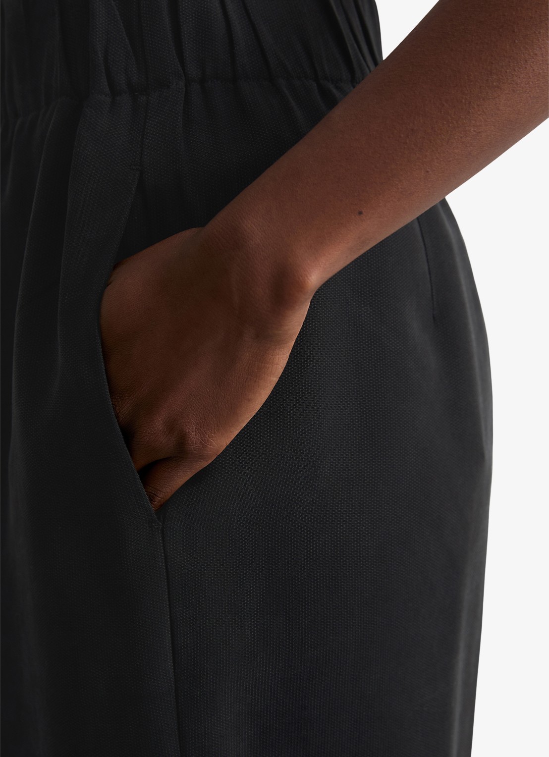 Marc O'Polo Denim Loose fit broek met steekzakken - detail 3 black/0001