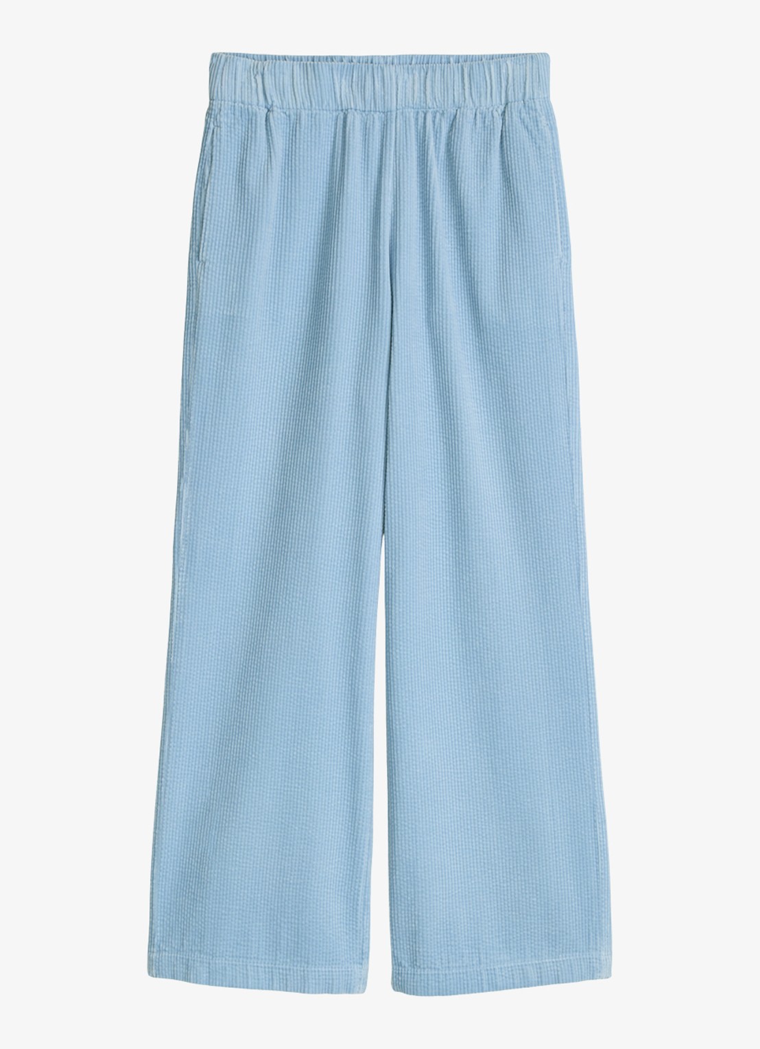 Marc O'Polo Denim Loose fit broek met structuur en steekzakken - voorkant 4 blauw