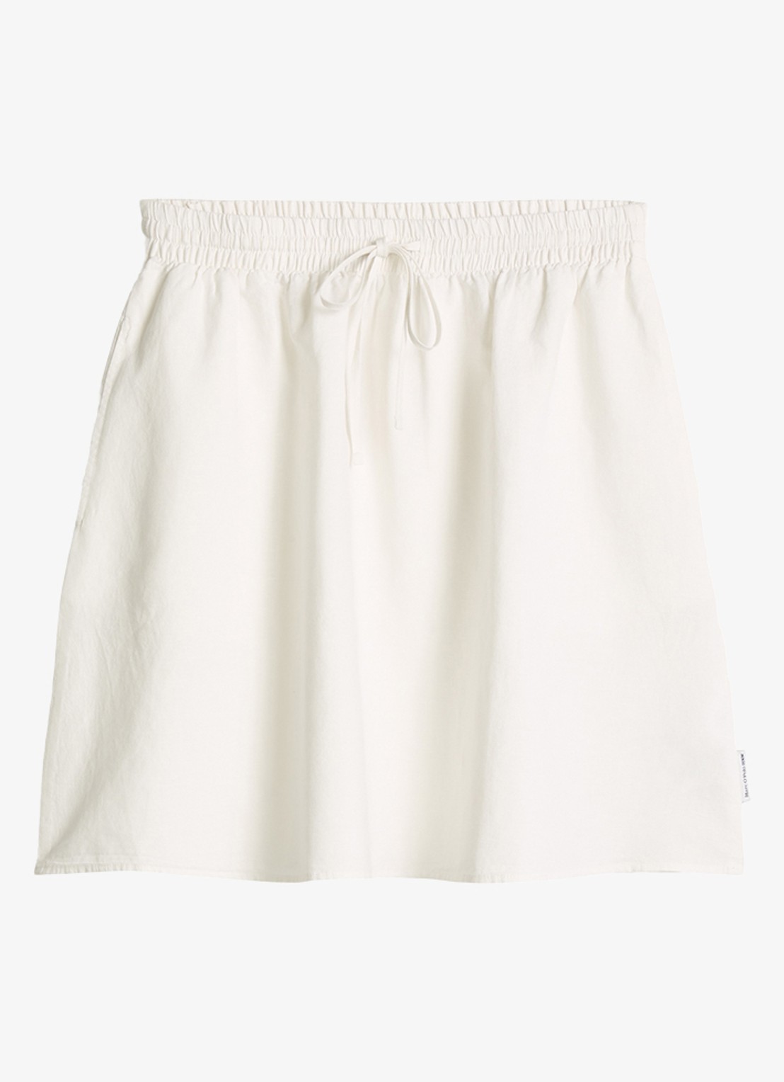 Marc O'Polo Denim Minirok met steekzakken - voorkant silky white-1183 / wit