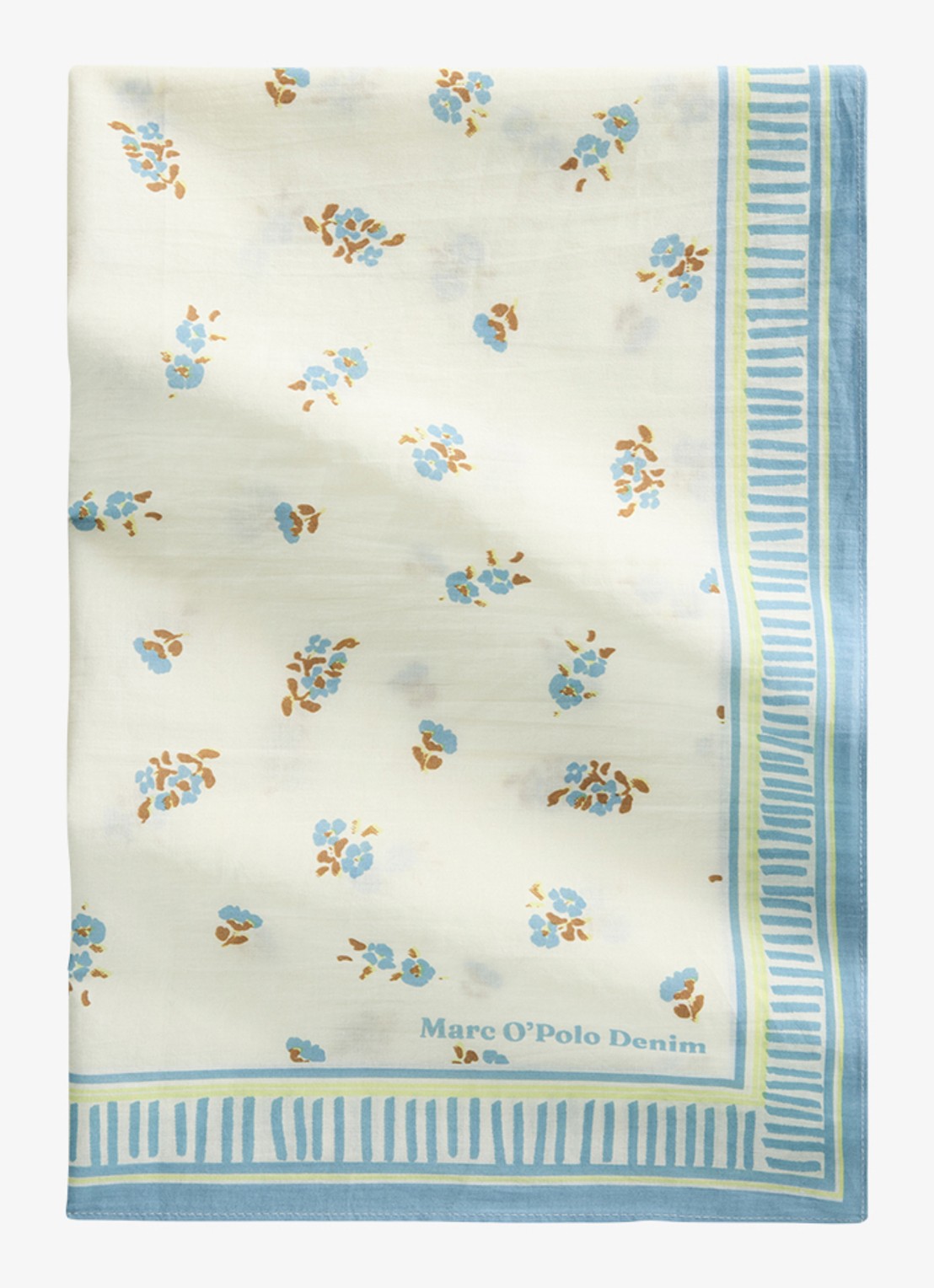 Marc O'Polo Denim Sjaal met print - voorkant gebroken wit