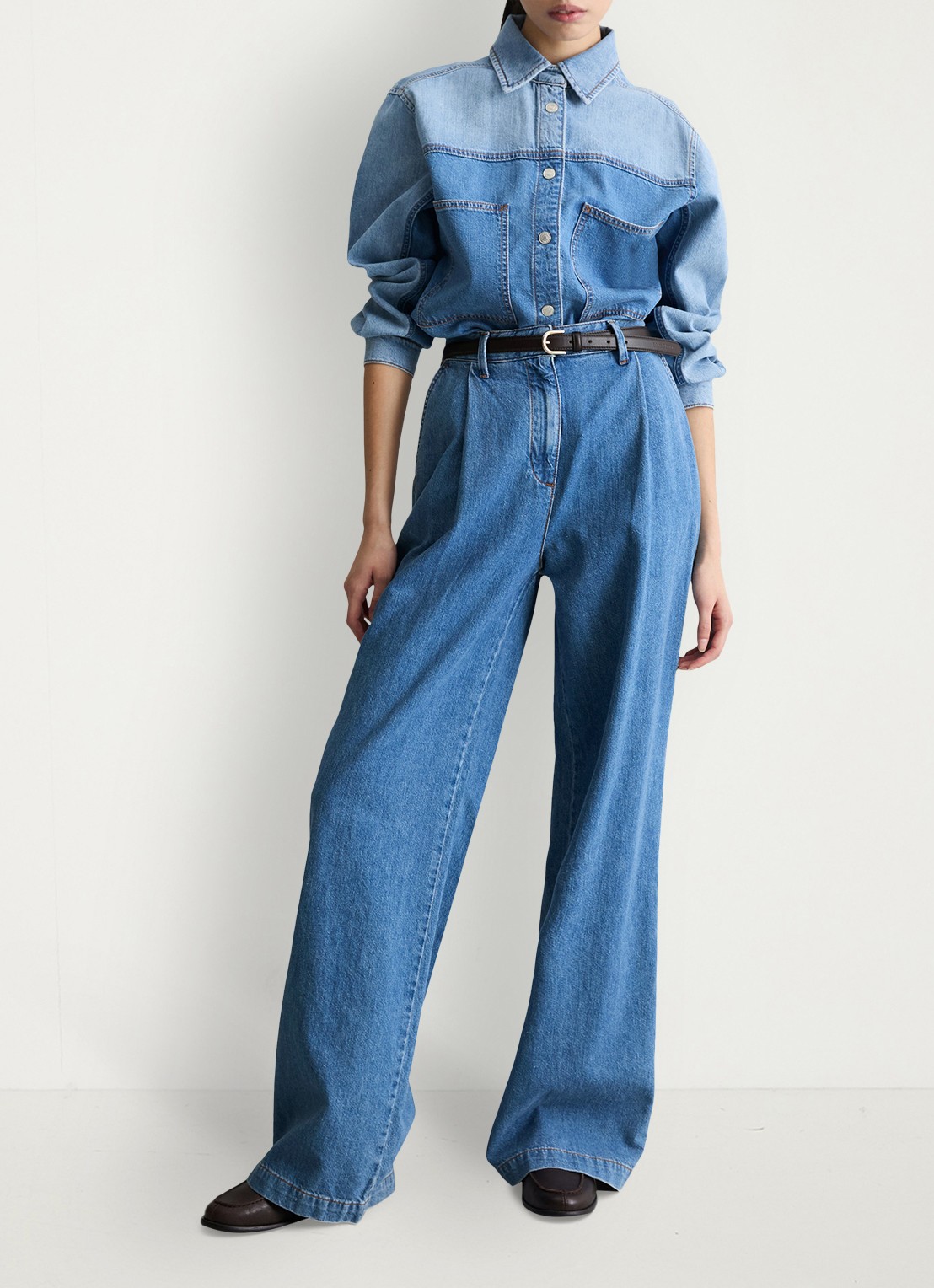 Marc O'Polo Denim Spijkerjas met opgestikte zakken - voorkant 4 indigo